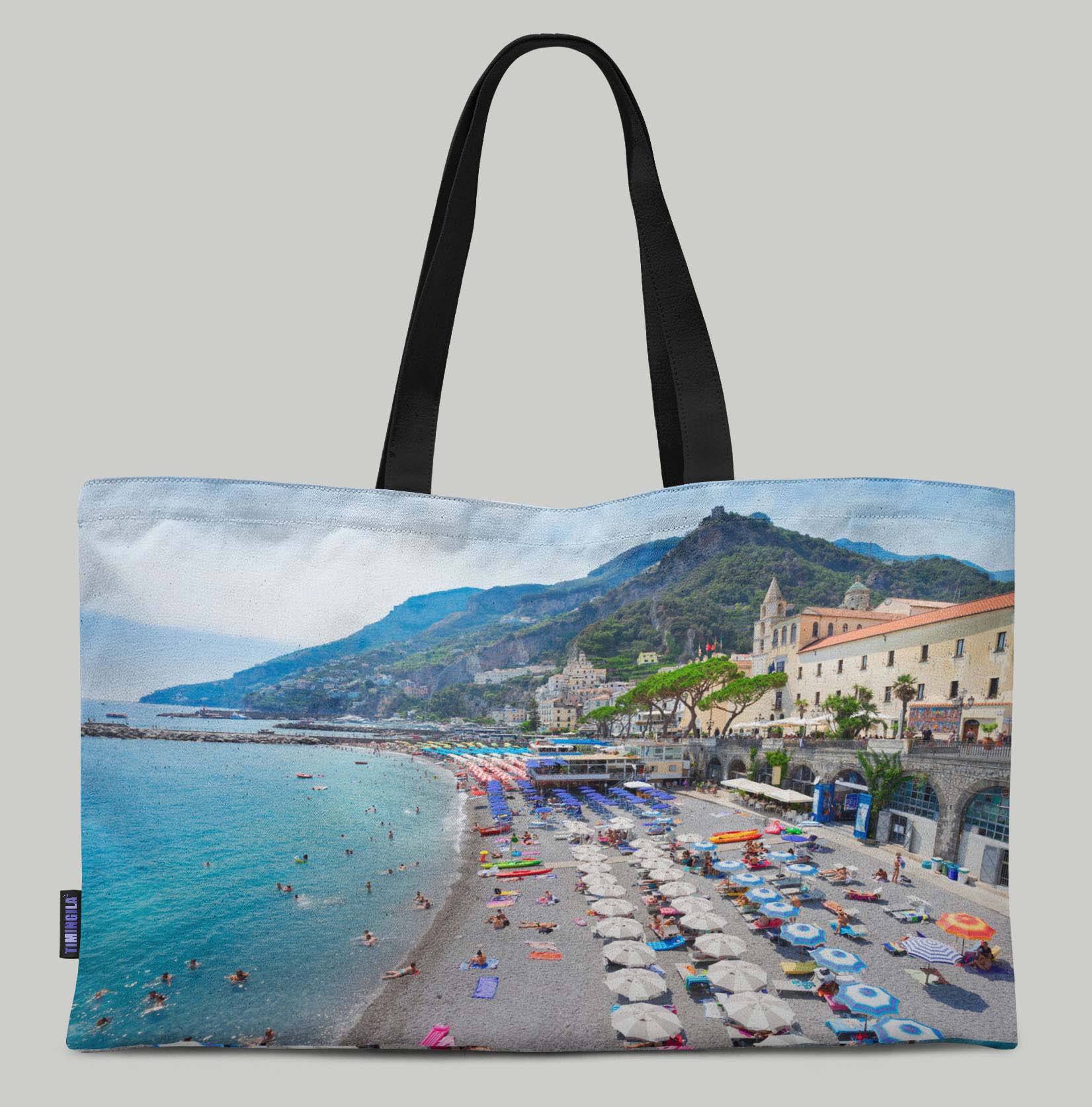 Timingila Heavy Canvas Printed Canvas Large Tote Bag for Beach Shopping-PBM 