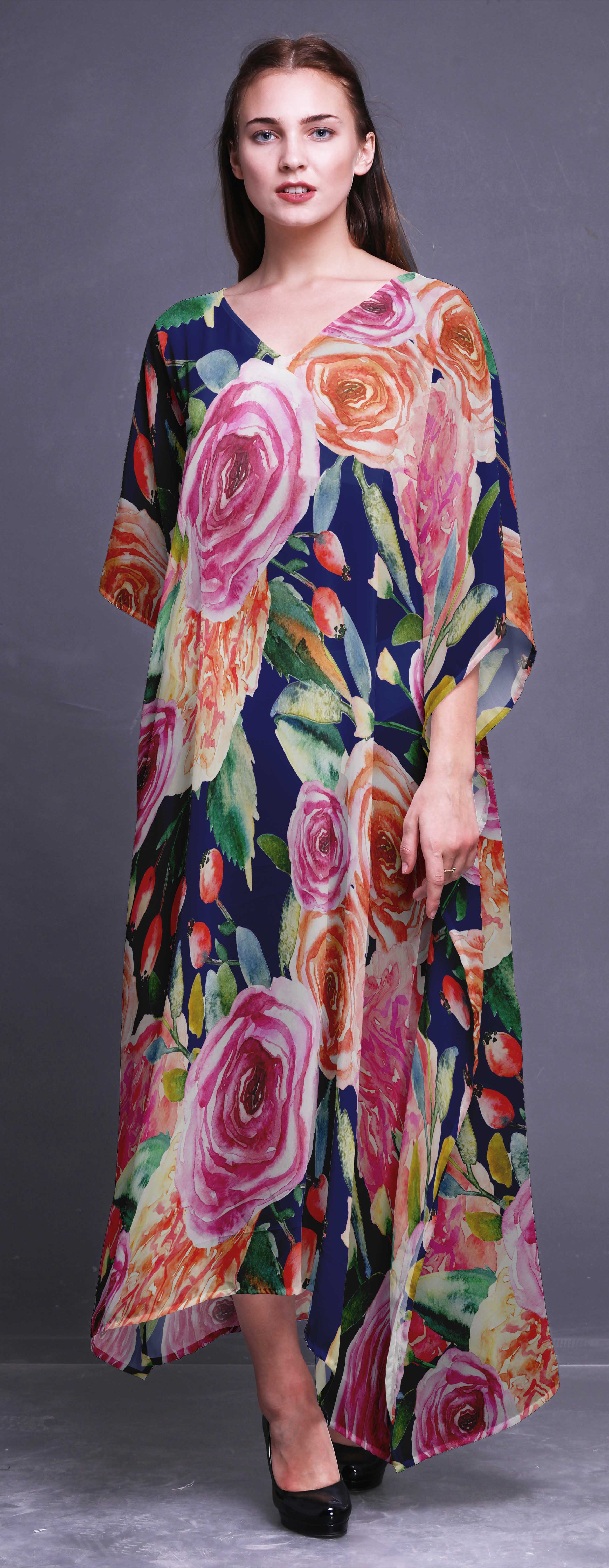 Bimba Long Caftan Maxi Dress Beach Swimwear Cover up Womens Kaftan TC