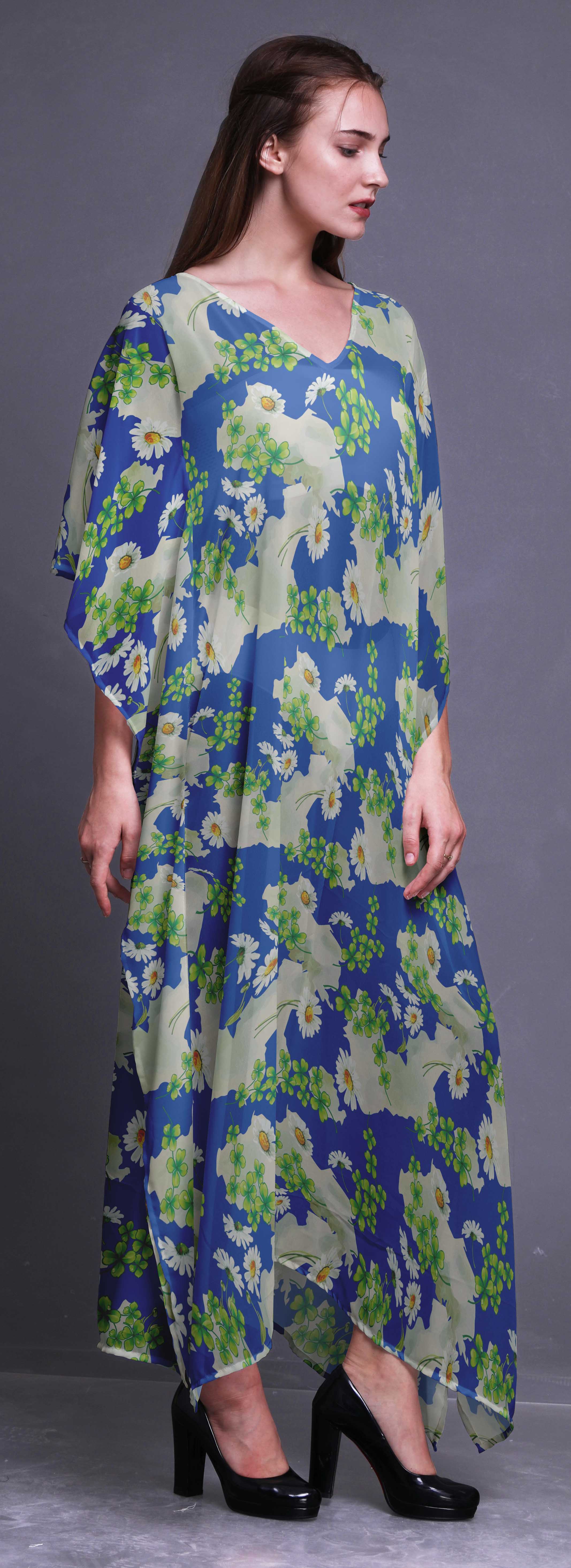 Bimba Long Caftan Maxi Dress Beach Swimwear Cover up ...