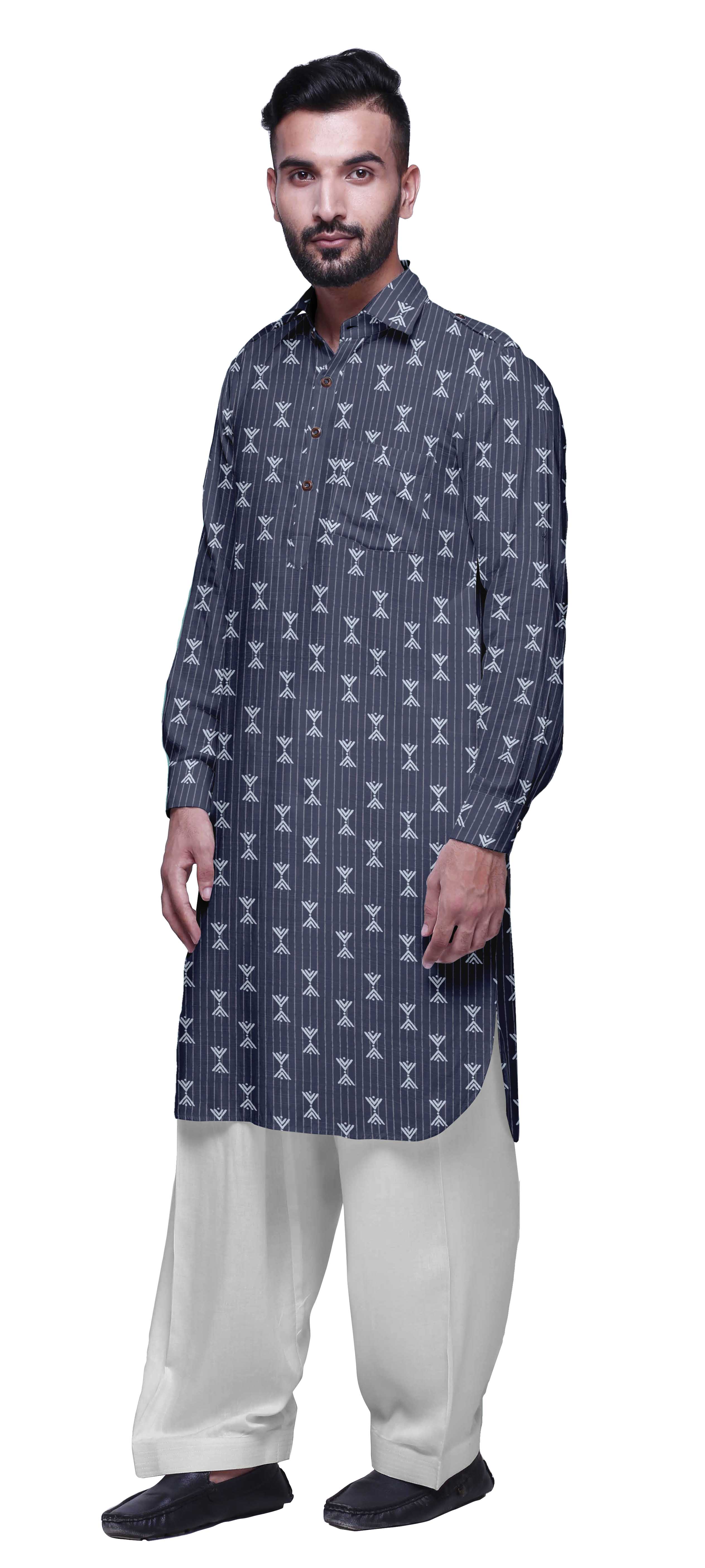 Printed pathani kurta pajama Outlet