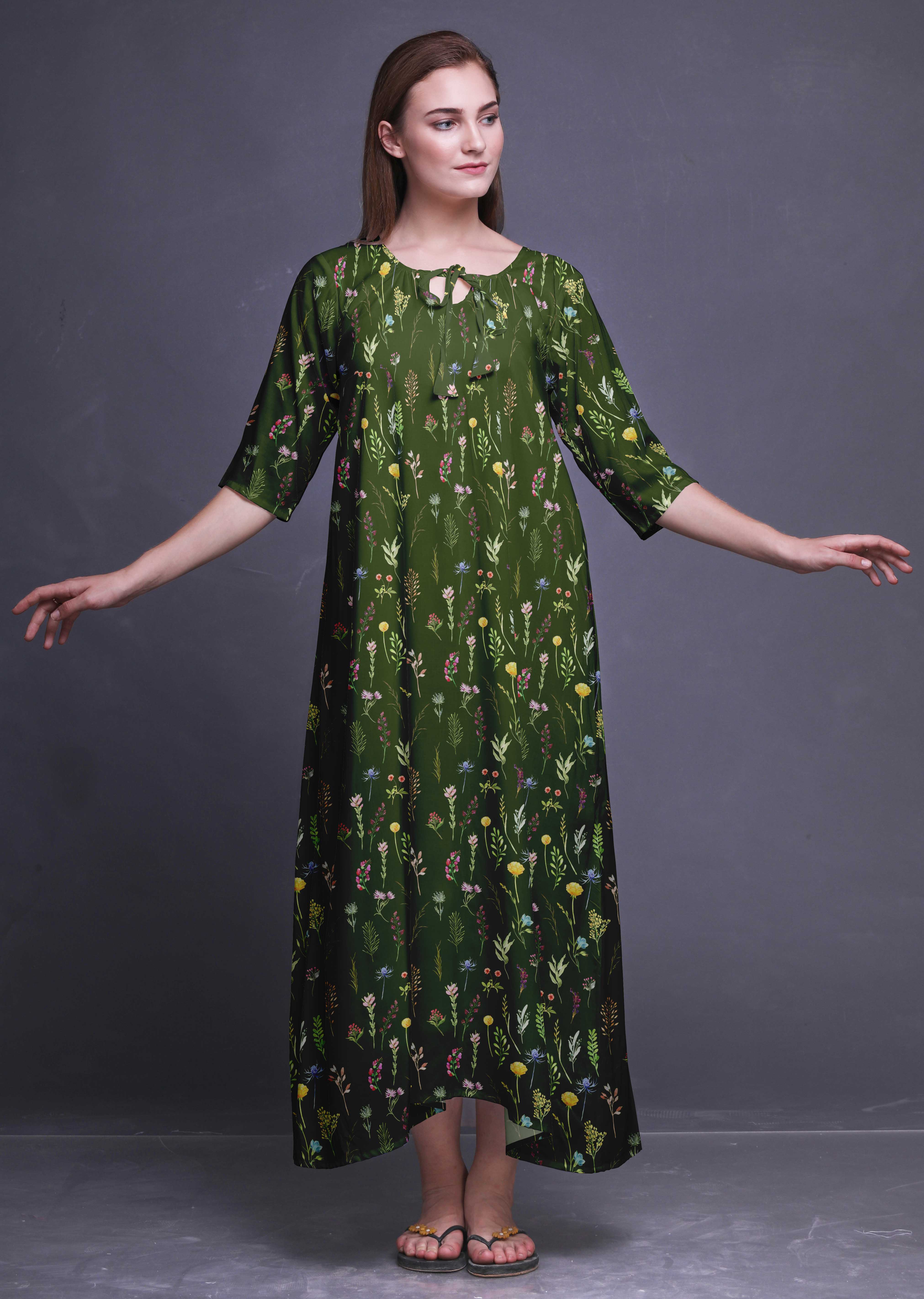 flower night gown