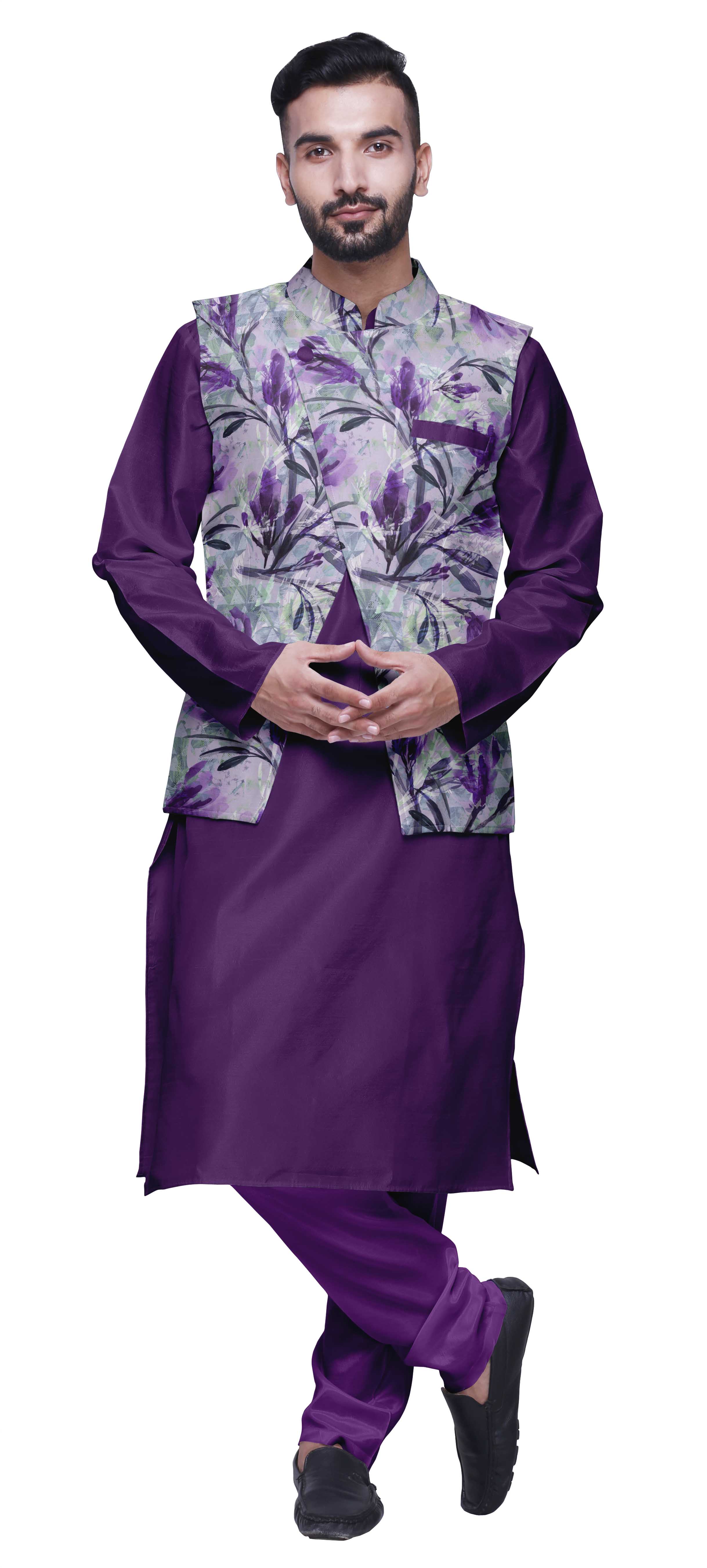 Men's kurta and churidar set top