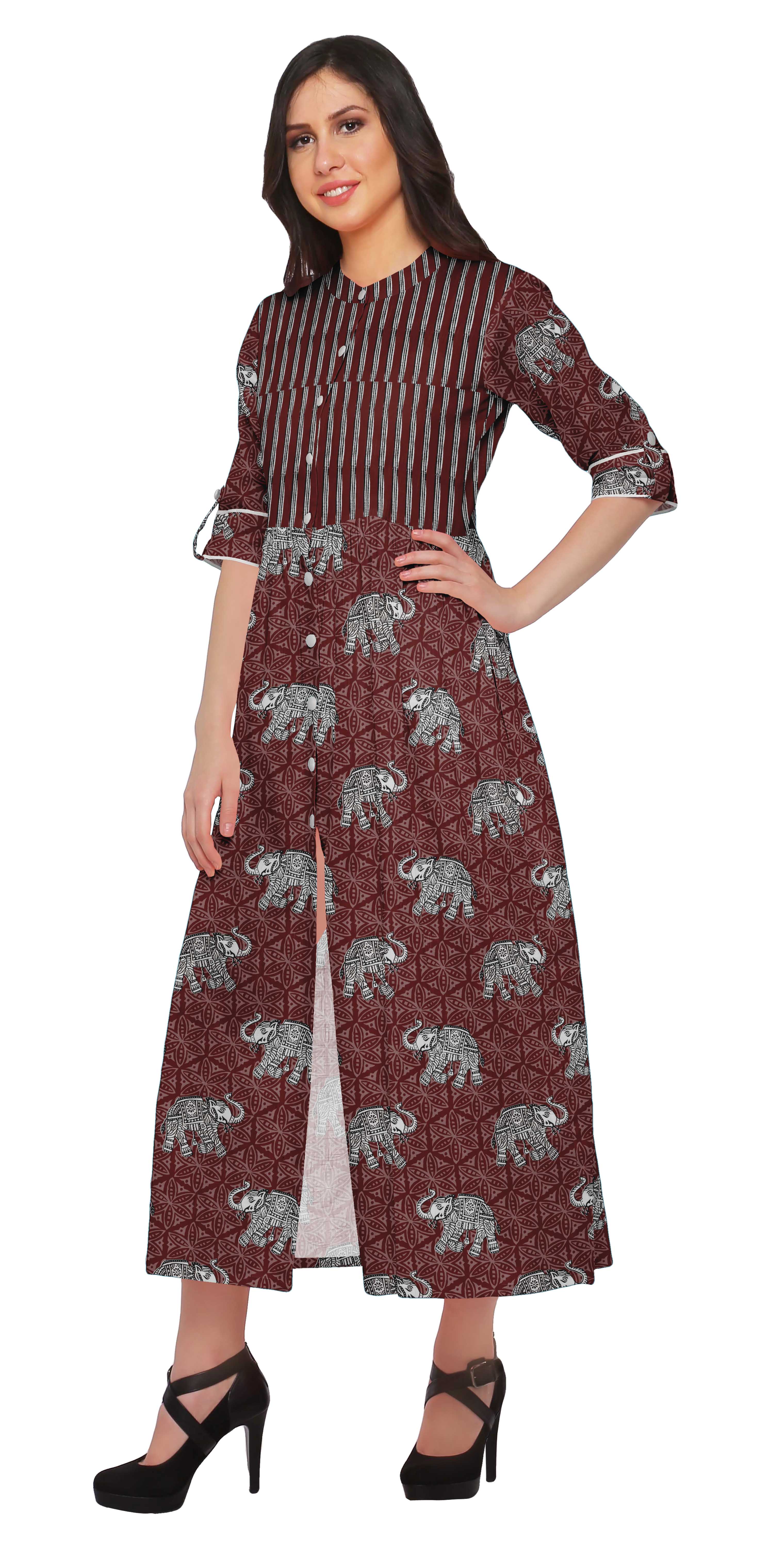 kurti without side open