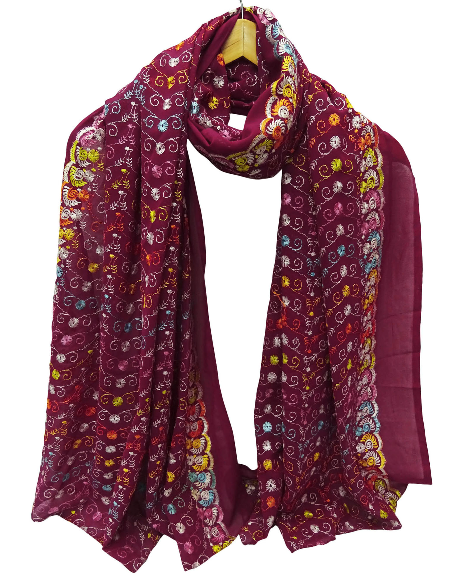 Dupatta Indian Scarf Fabric Craft Stole Veil ScarfVT