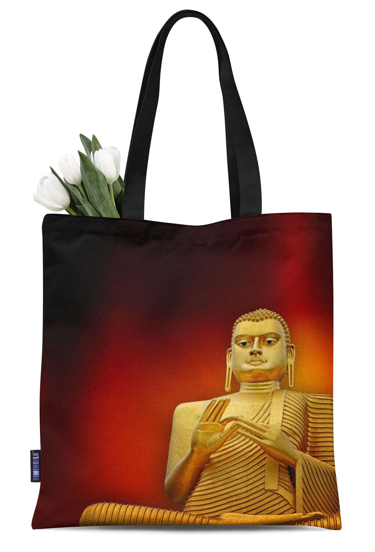Timingila Heavy Canvas Print Canvas Shopping Tote Bag Carrying Handbag Casual Shoulder Bag