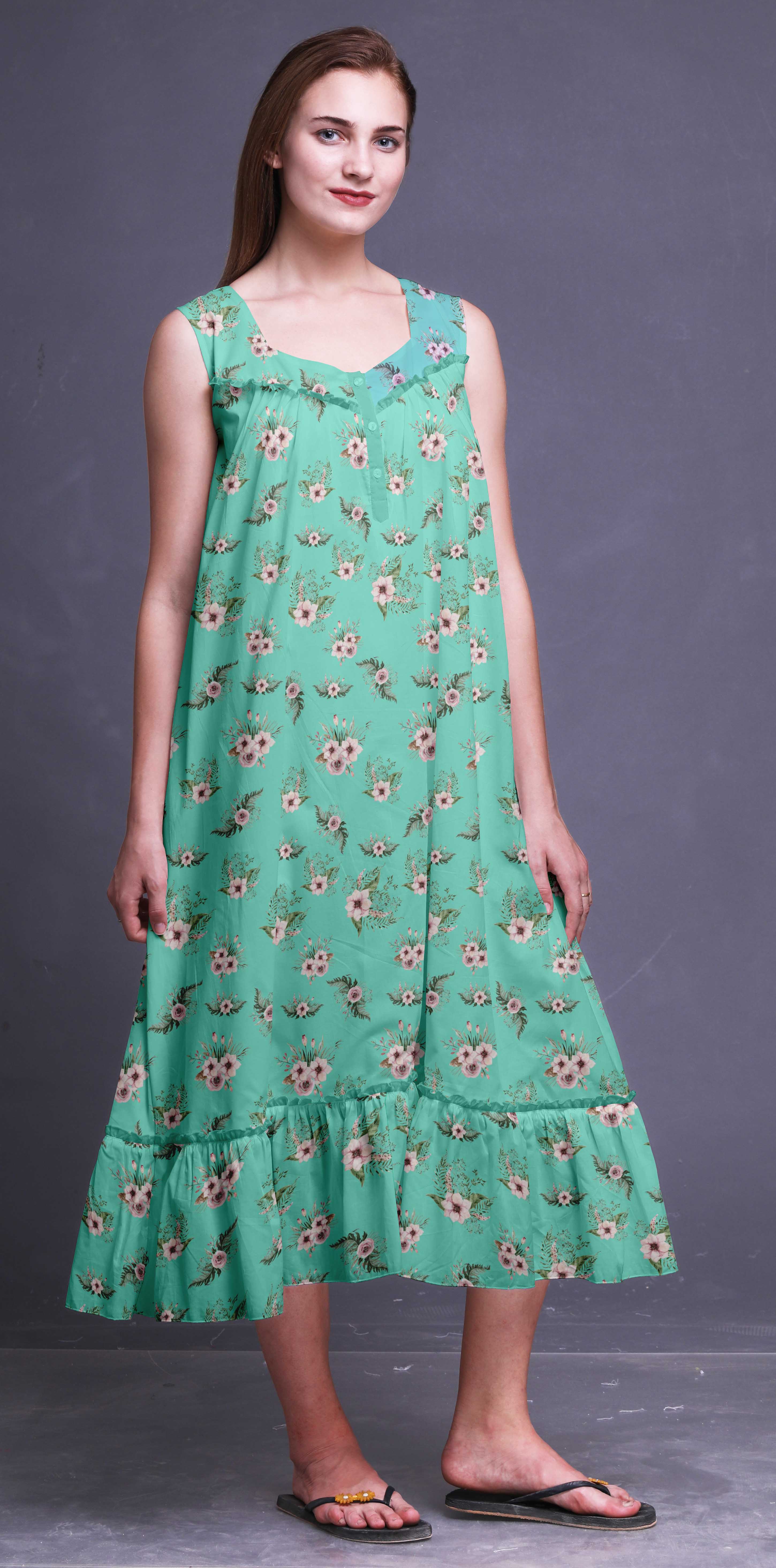 cotton night gowns for woman