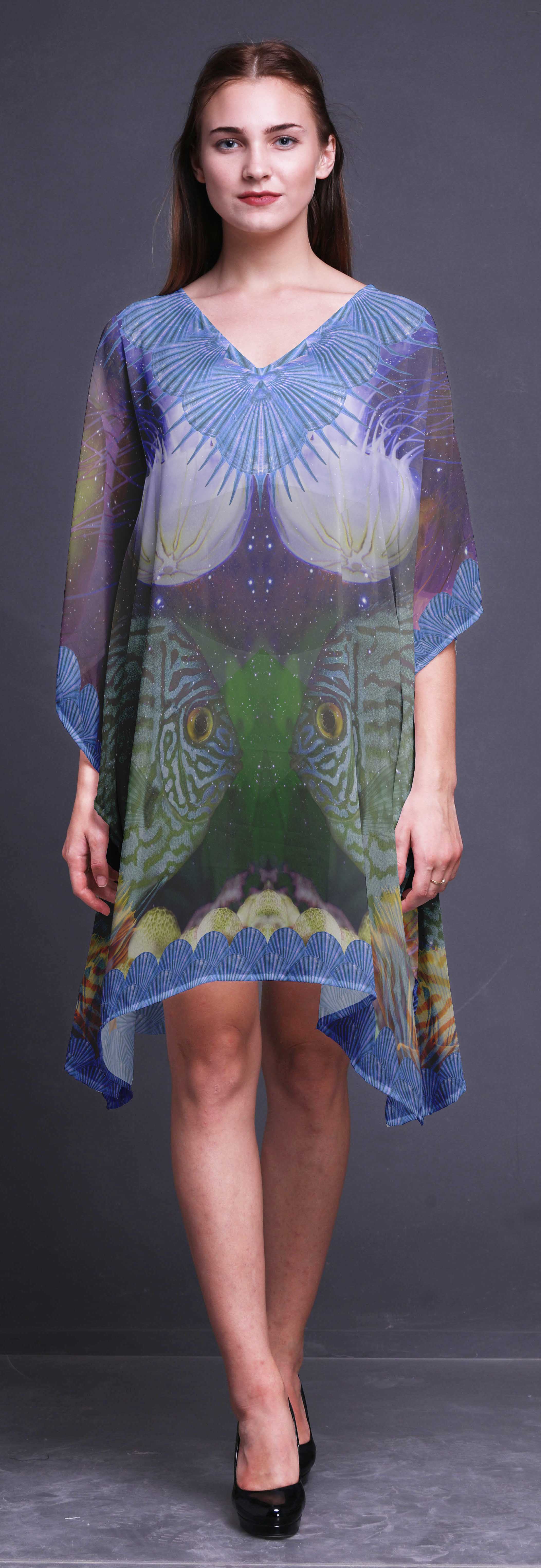 Phagun Ocean Ladies Plus Size Kaftan Summer Wear Beach KaftanSUB