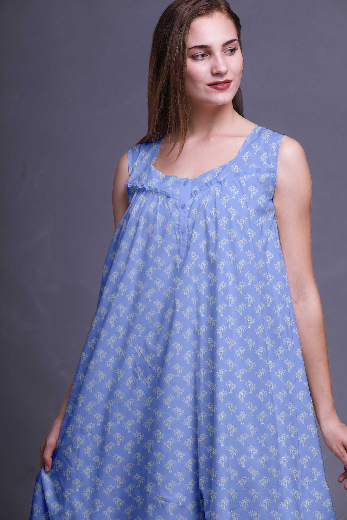 mid length night gowns