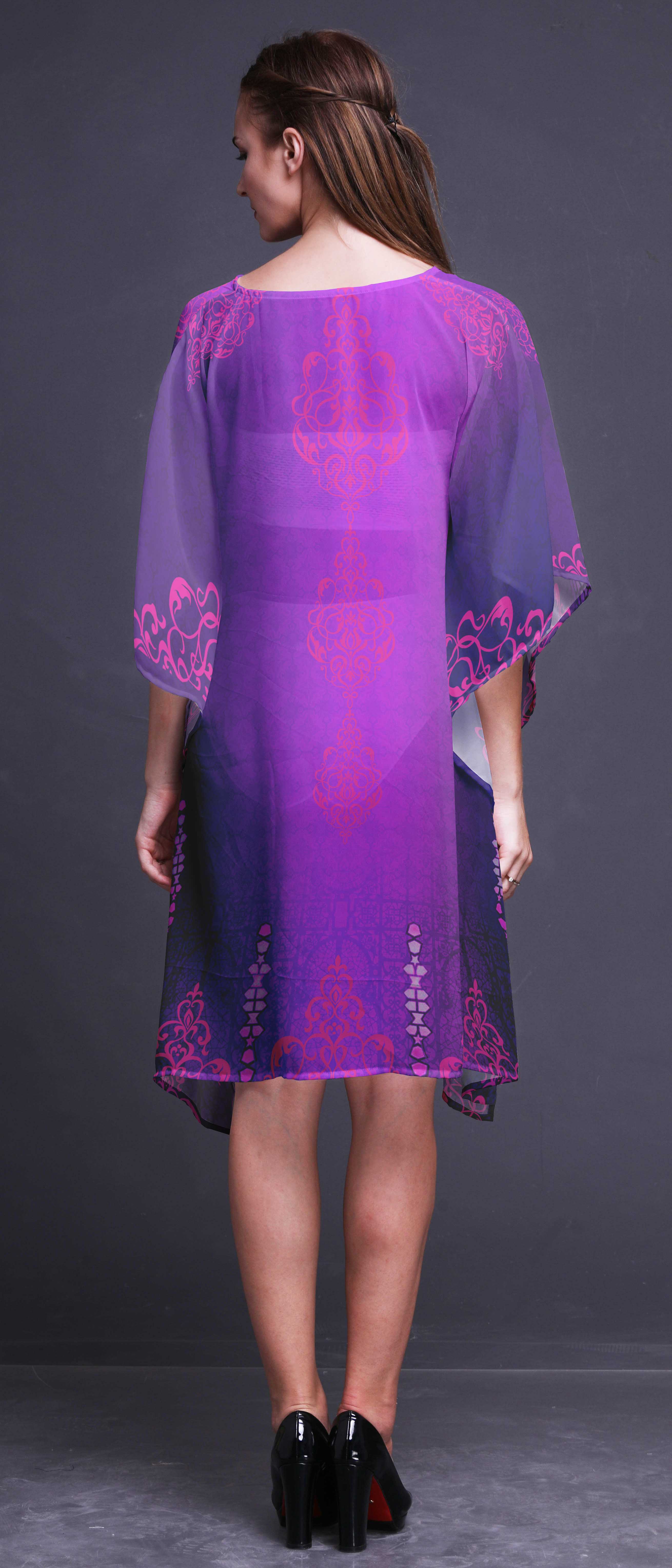 Phagun Ethnic Beach Kaftan Bikini Women Midi Dress Short