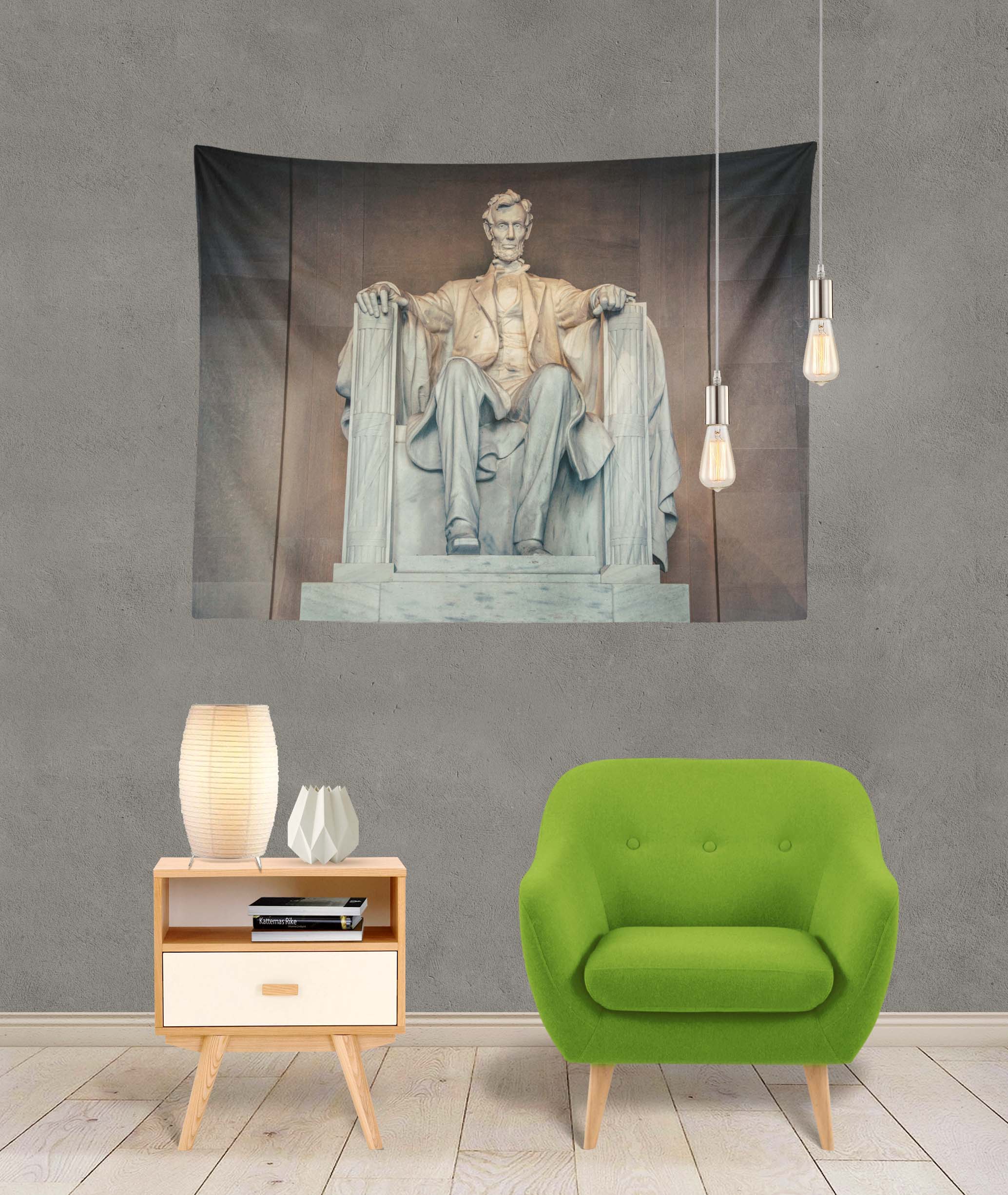 Timingila Braun Statue Von Abraham Lincoln Statue Wandbehang Dekor Cr3 Ebay