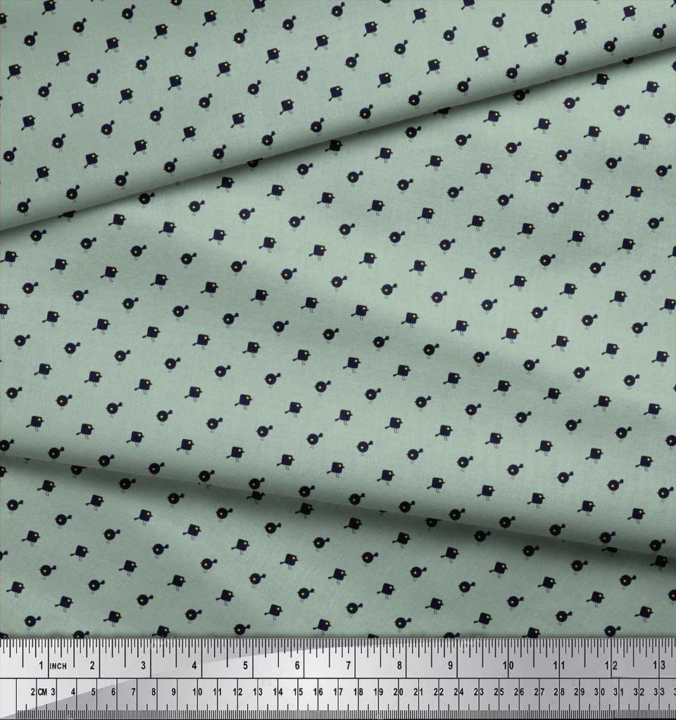 Hoffman//J-2397-41 B599 By 1//2 Yd Blue /& Green Hand-Painted Indonesia Batik