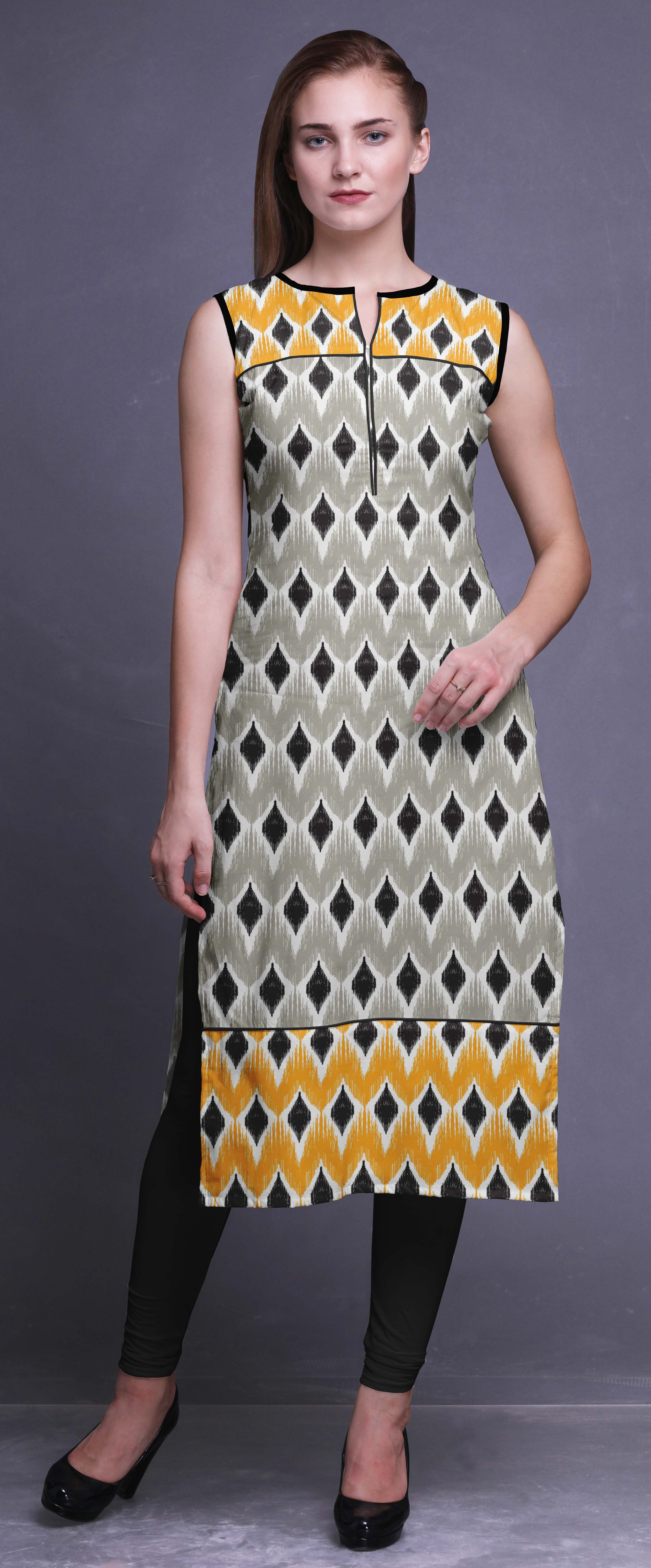 high low straight kurti