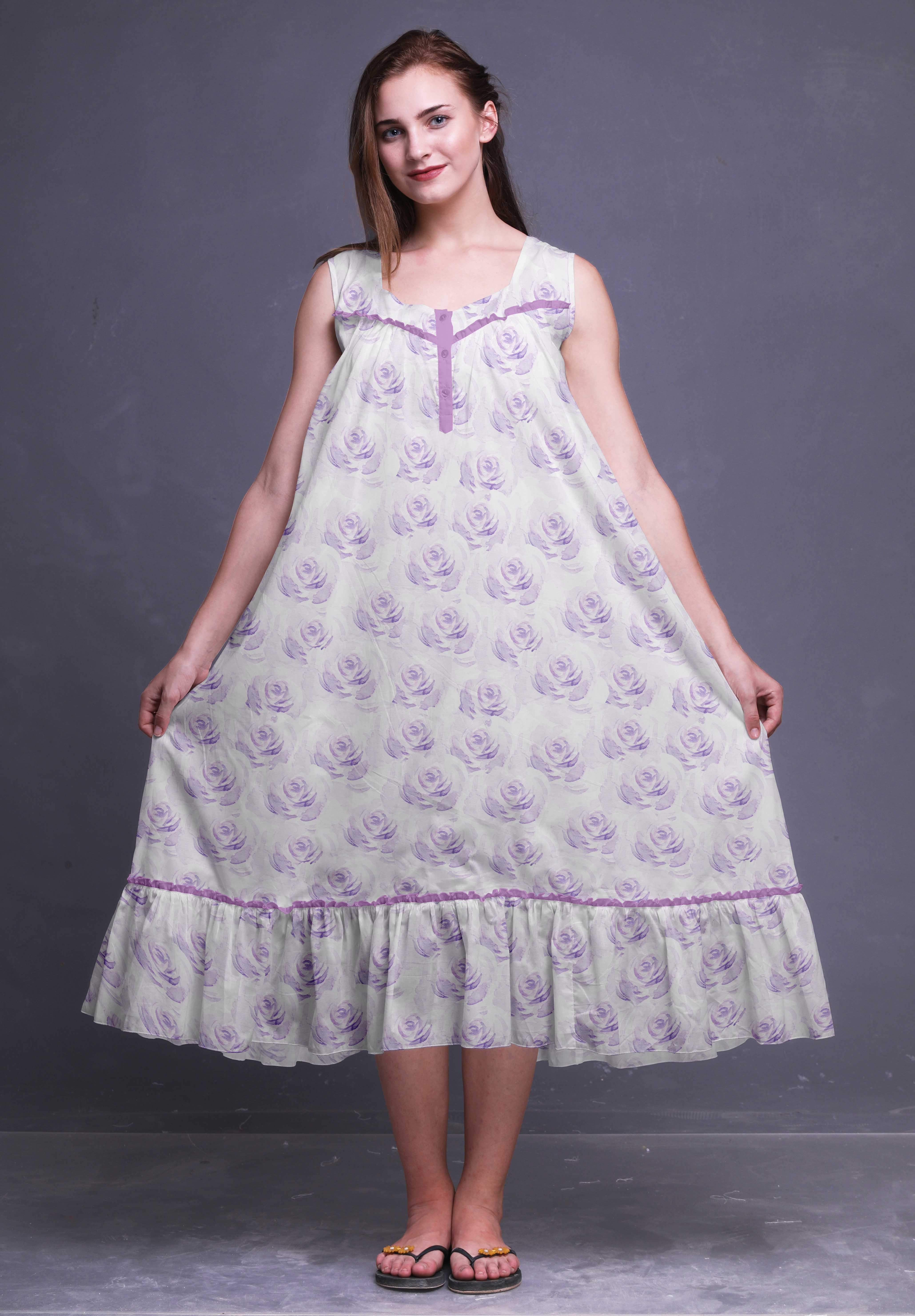 cotton night gowns for woman