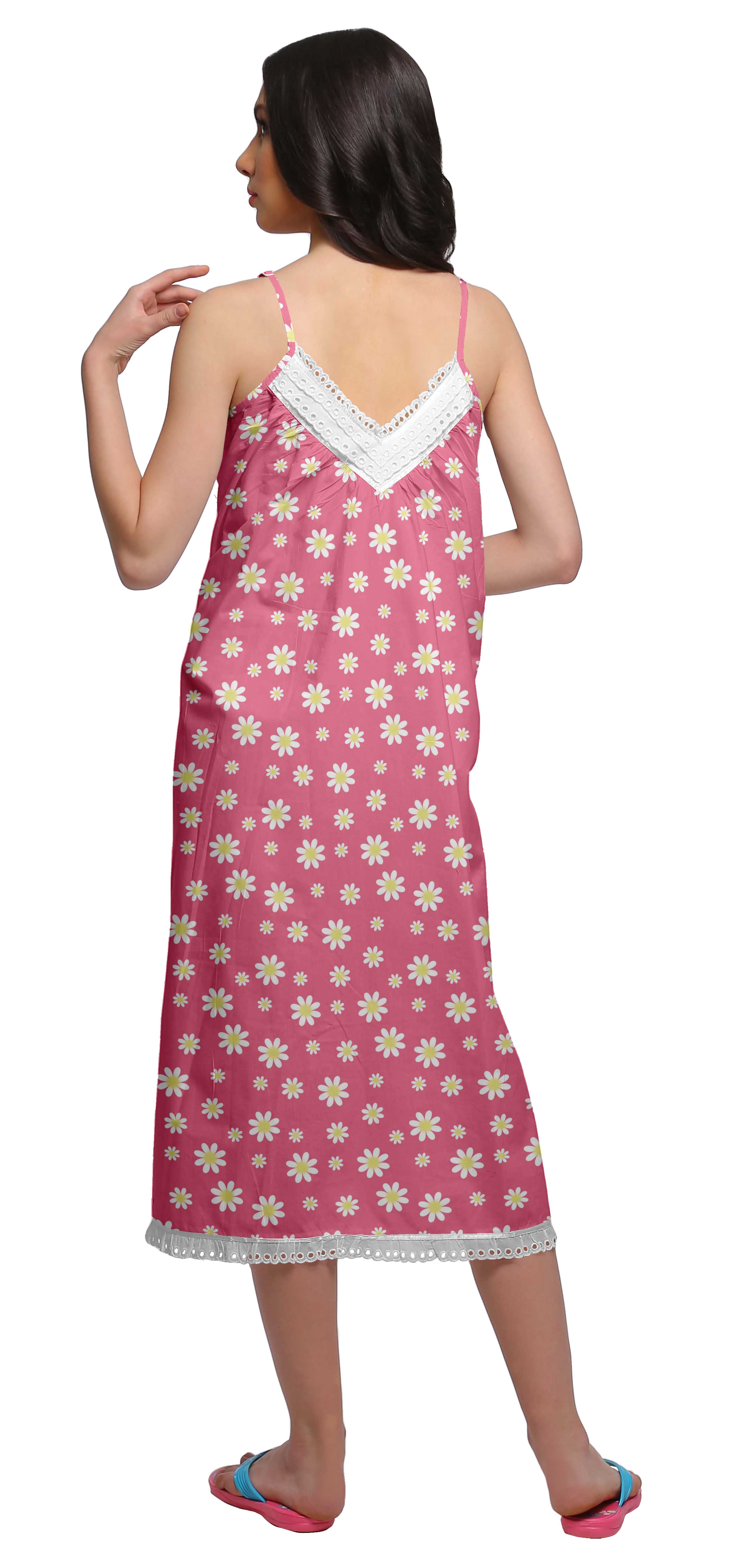 cotton nightgown spaghetti straps