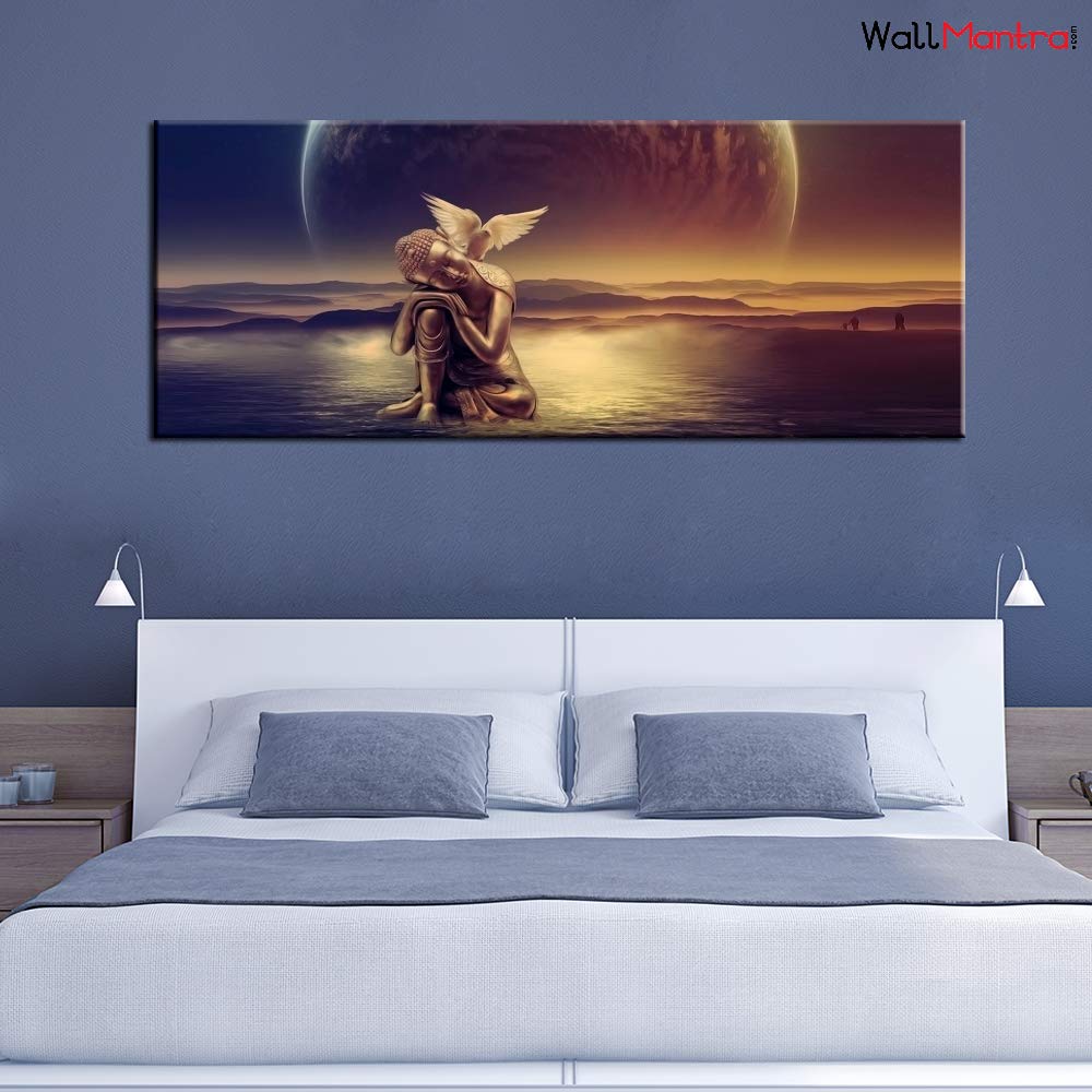Canvas Painting For Living Room Stretched Painting Wall Hanging Nt