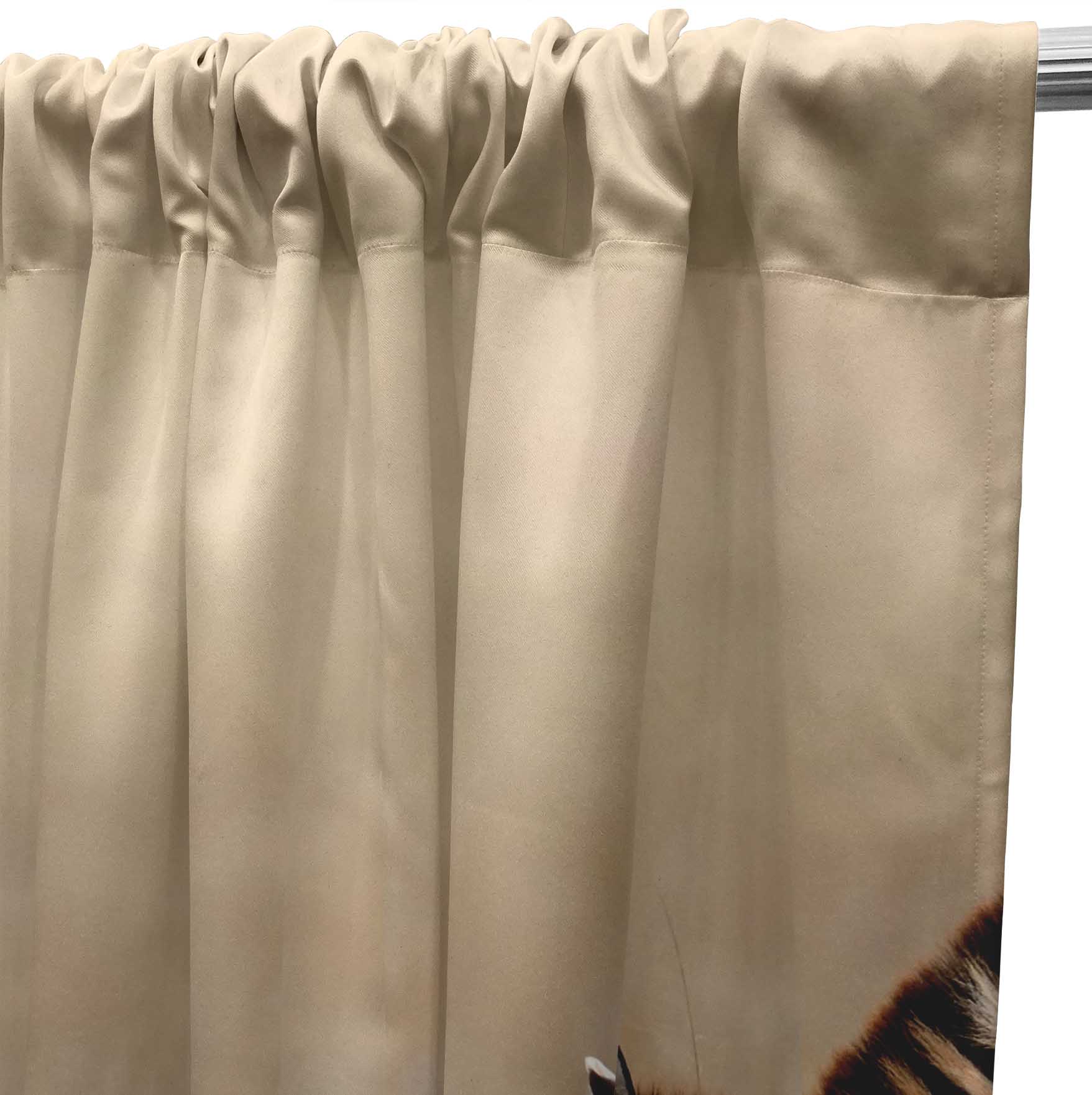 Window Curtain For Bedroom Rod Pocket Door Curtain Drapes 2 Panel-DCTI366A Wyprzedaż popularna
