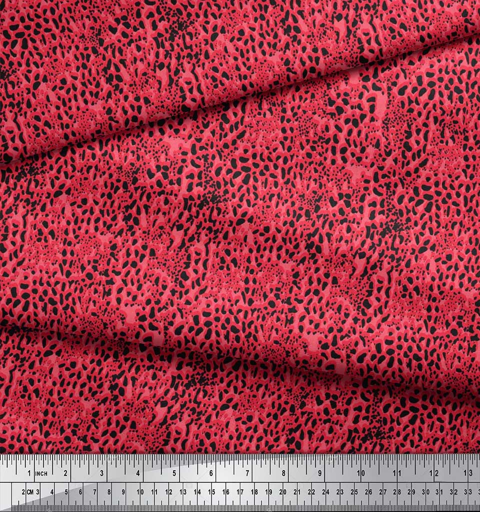 Soimoi Fabric Leopard Animal Skin Print Sewing Fabric BTY - AS-82C