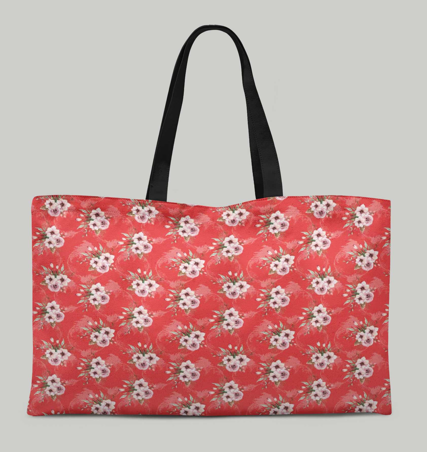 Details about  / S4Sassy Floral  Canvas Shopping Tote Bag Carrying Handbag Casual  Bag-FL-589G