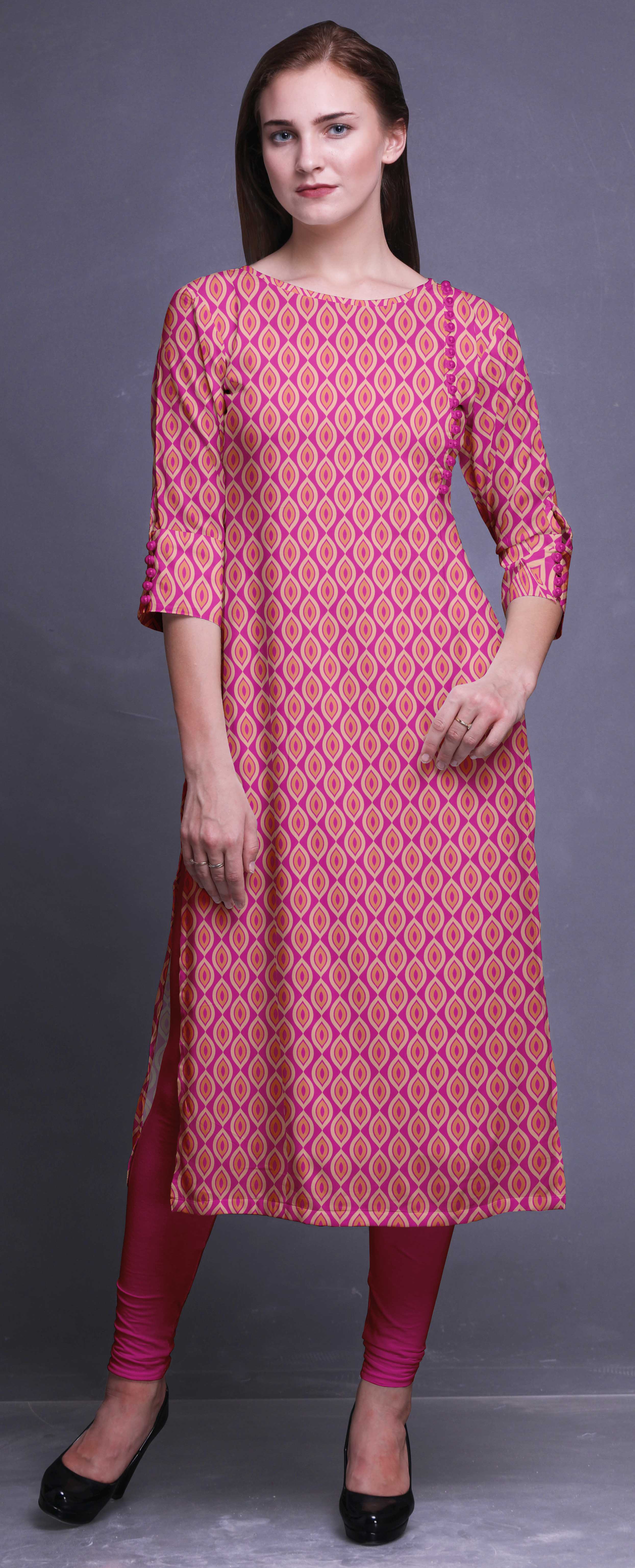 high low straight kurti