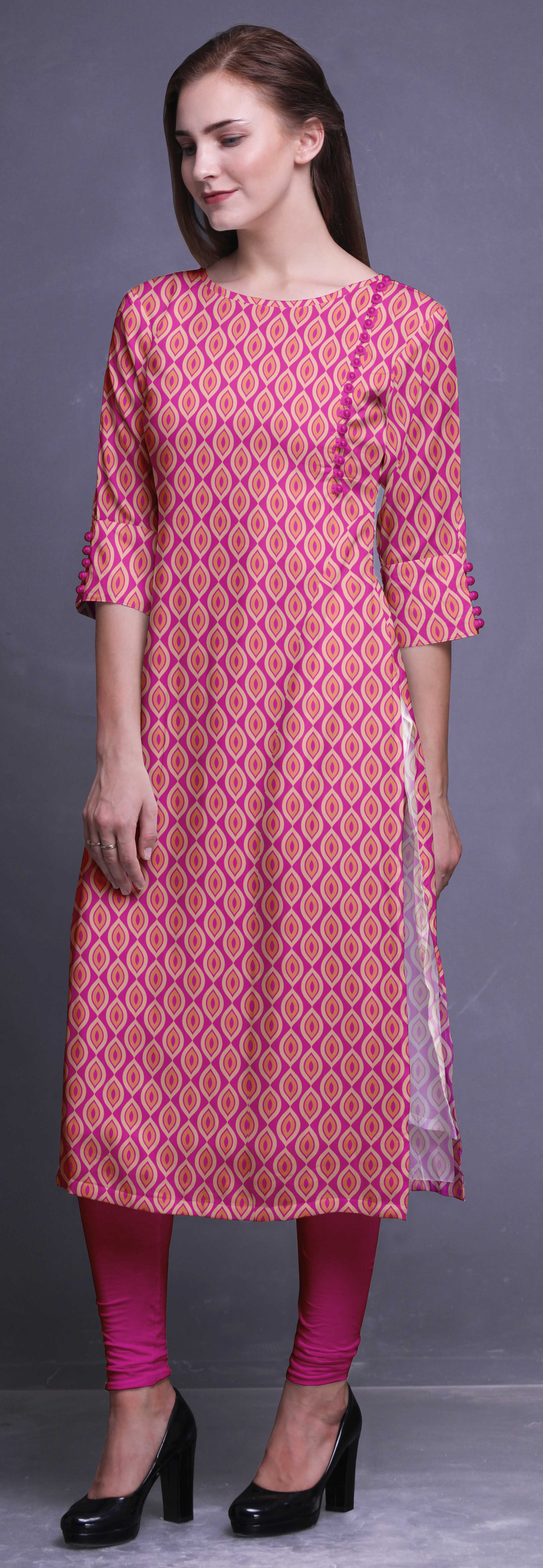 high low straight kurti