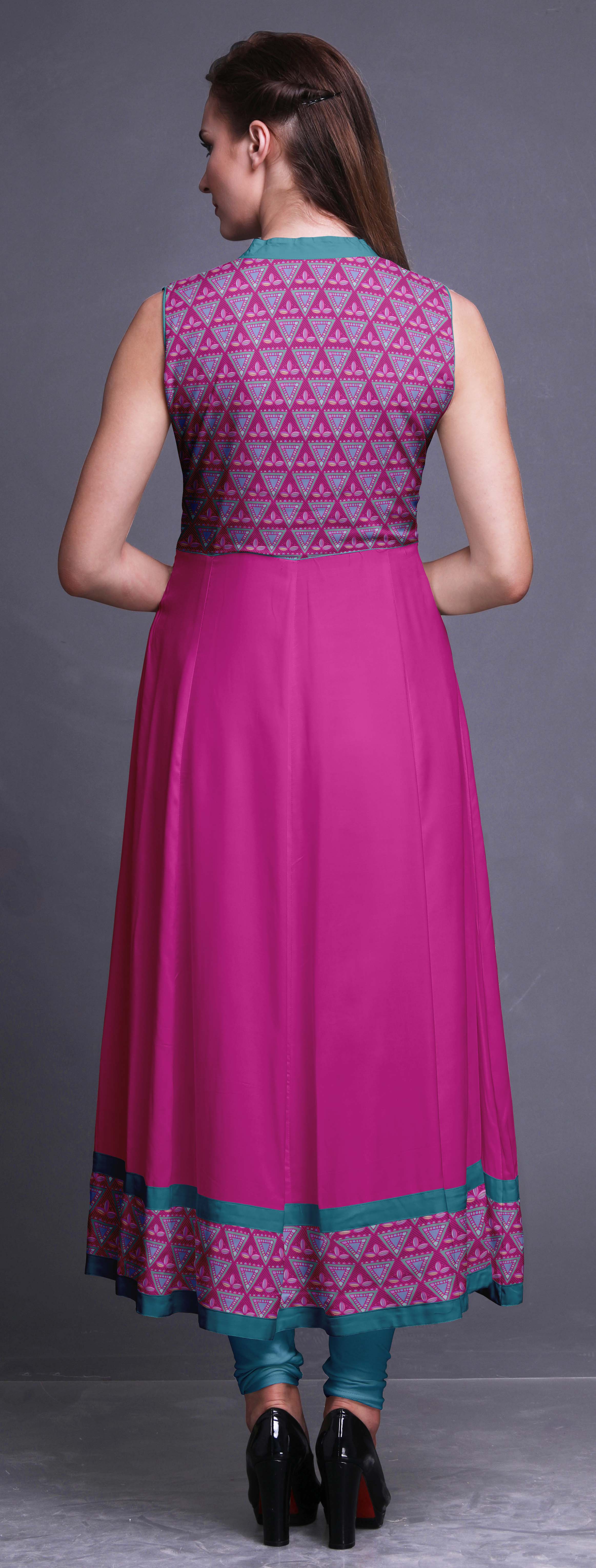 frock collar kurti