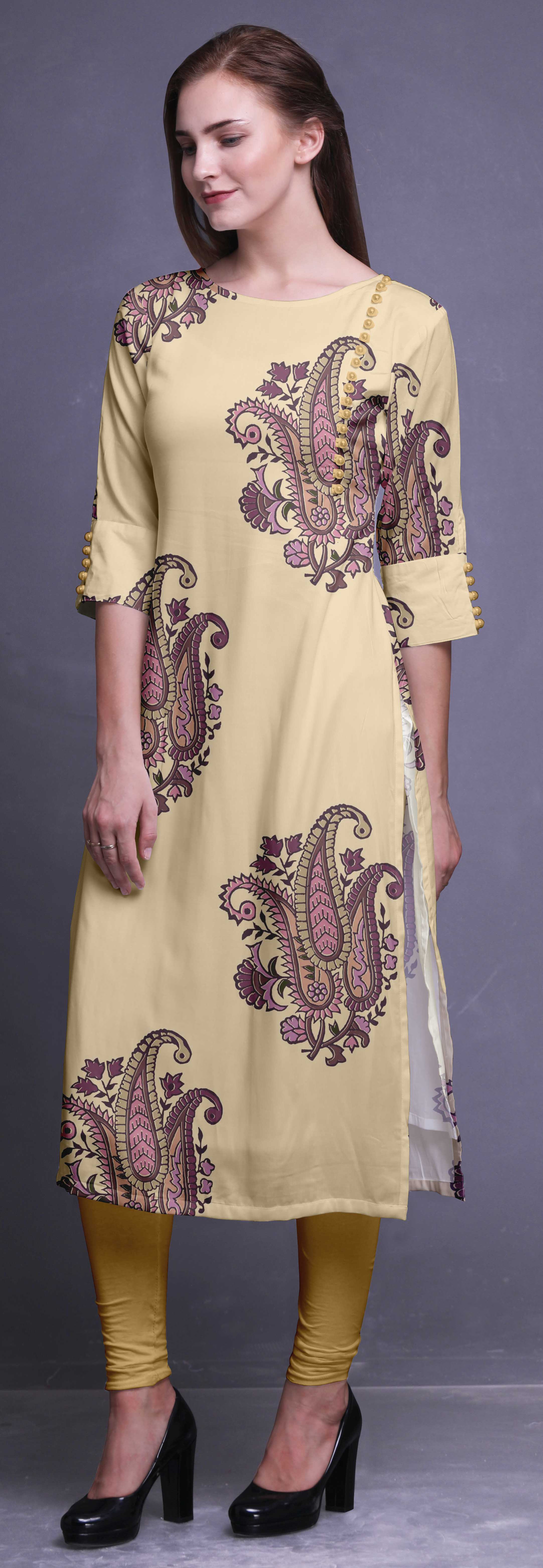 high low straight kurti