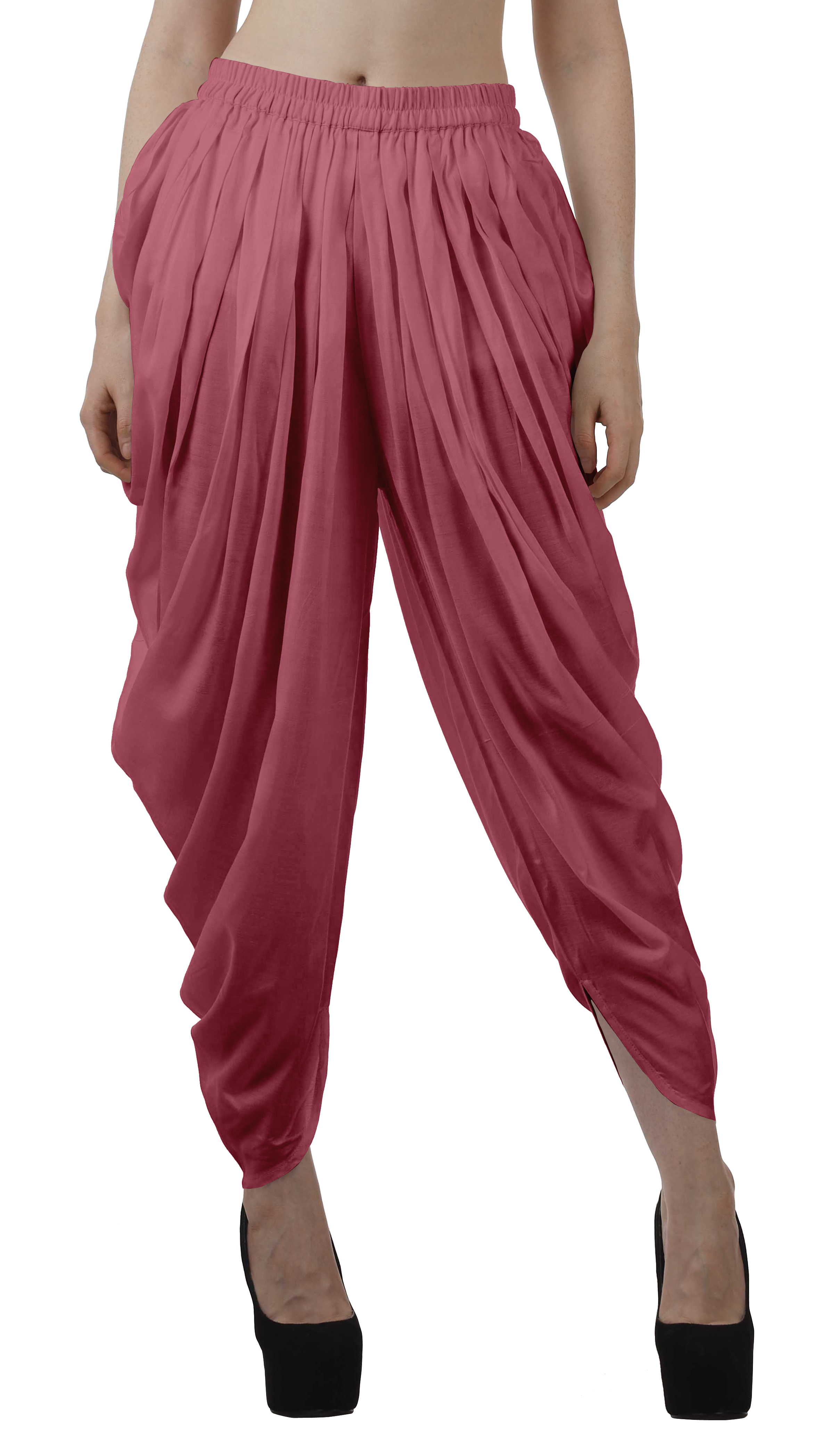 Dhoti Trousers for Women Patiala Dhoti Salwar Girls Maroon Rayon Dhoti Pant