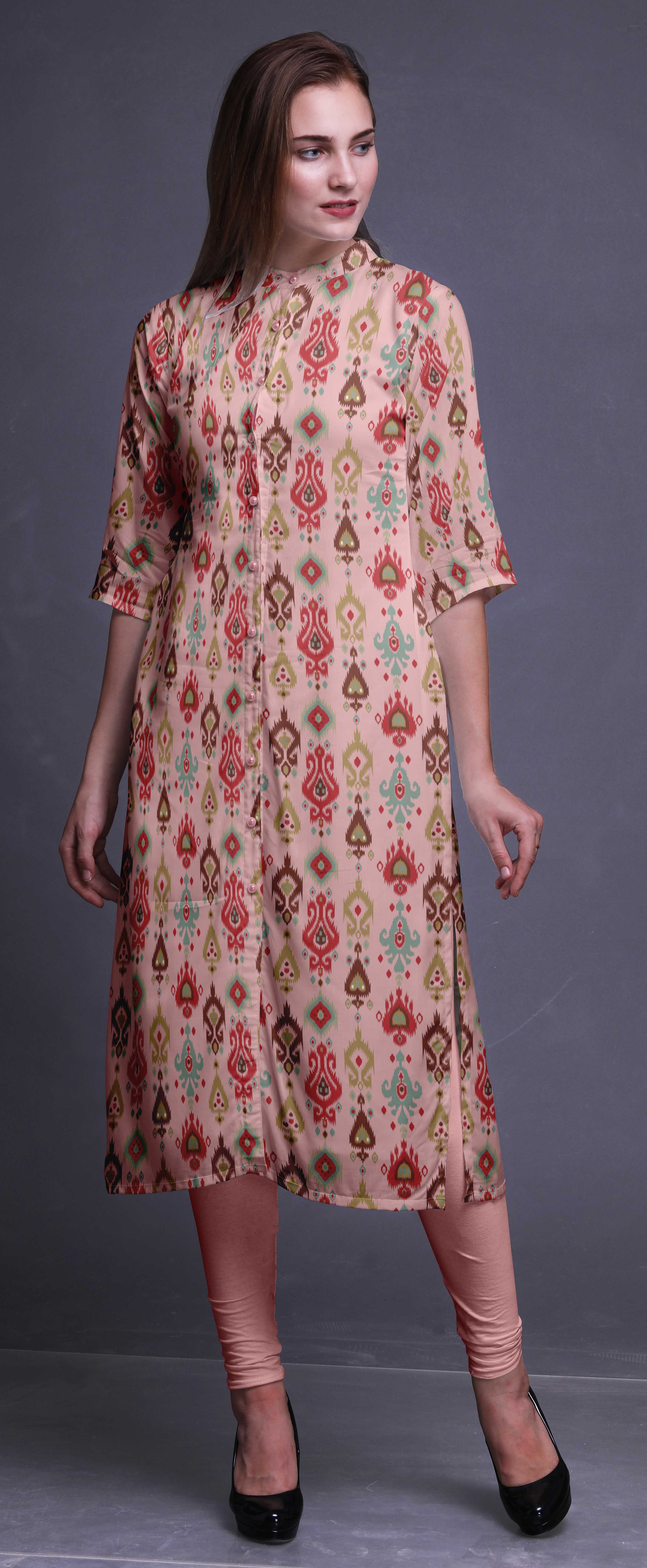 long kurta with straight pants