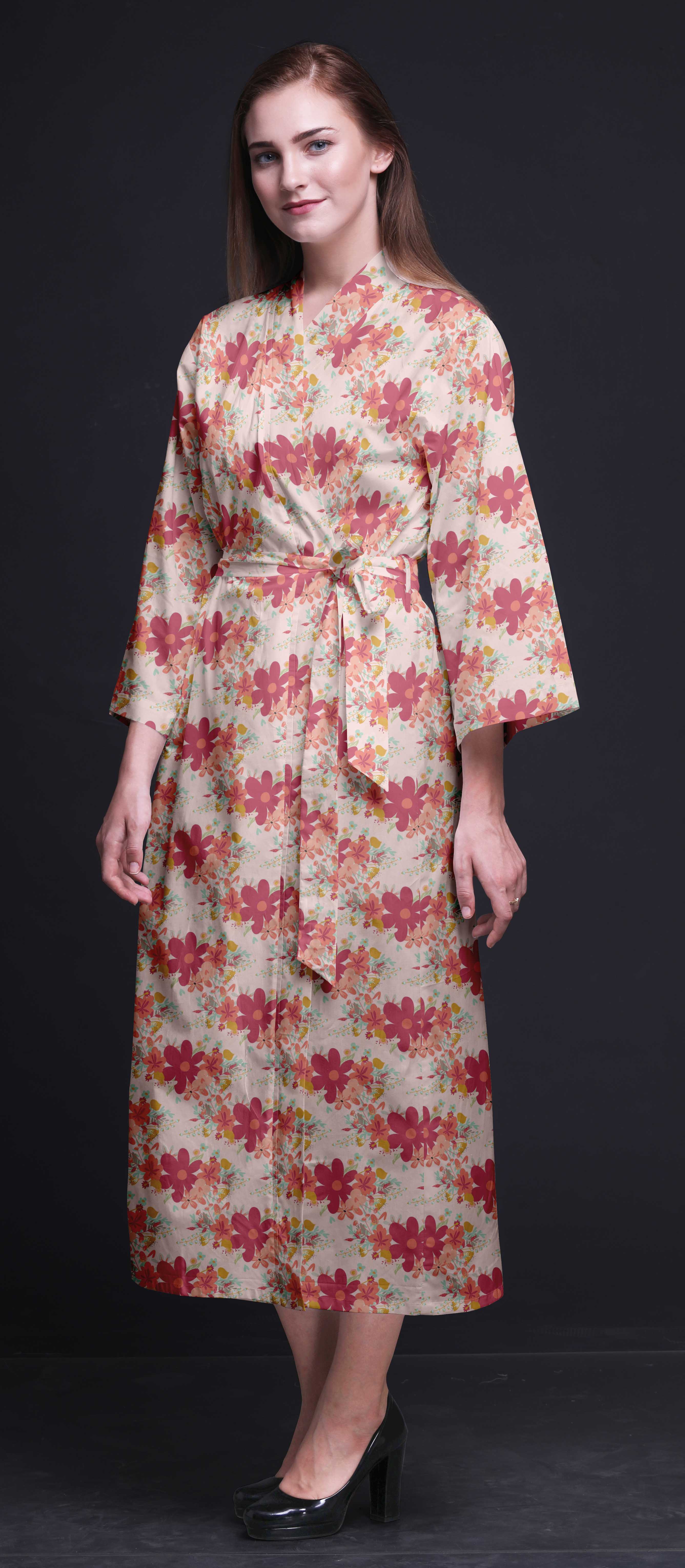 Download Bimba Womens Robes Long Soft Kimono Robe Cotton Bride ...