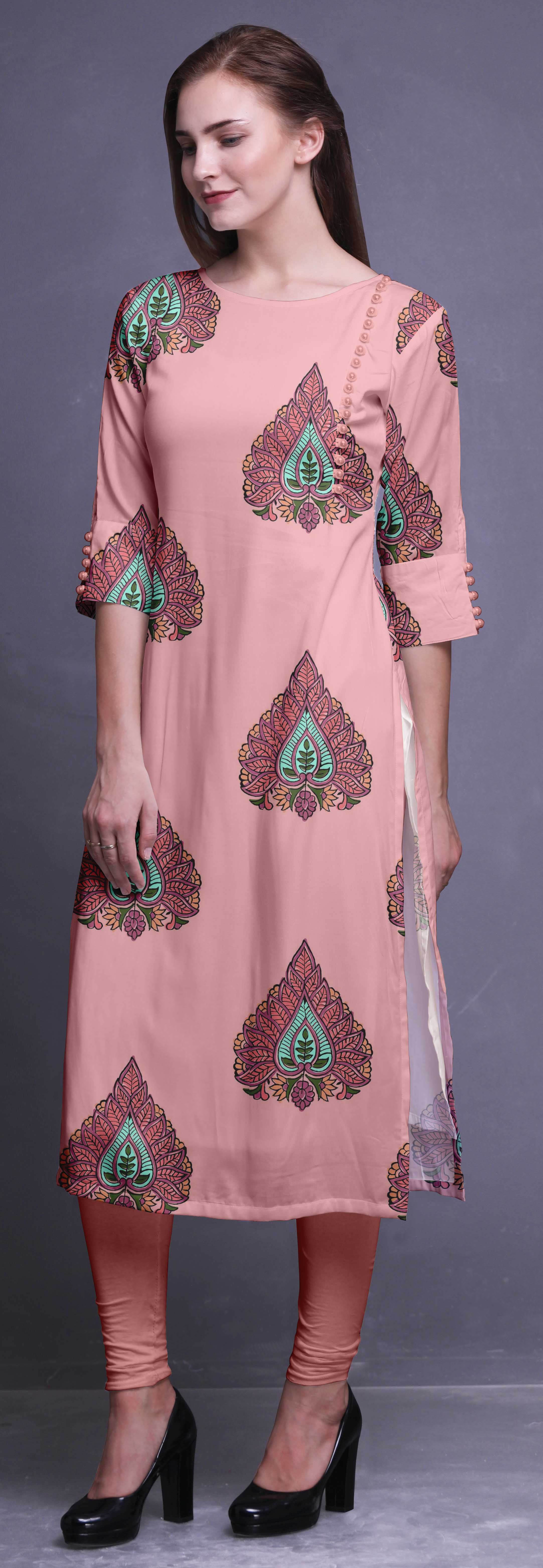 high low straight kurti