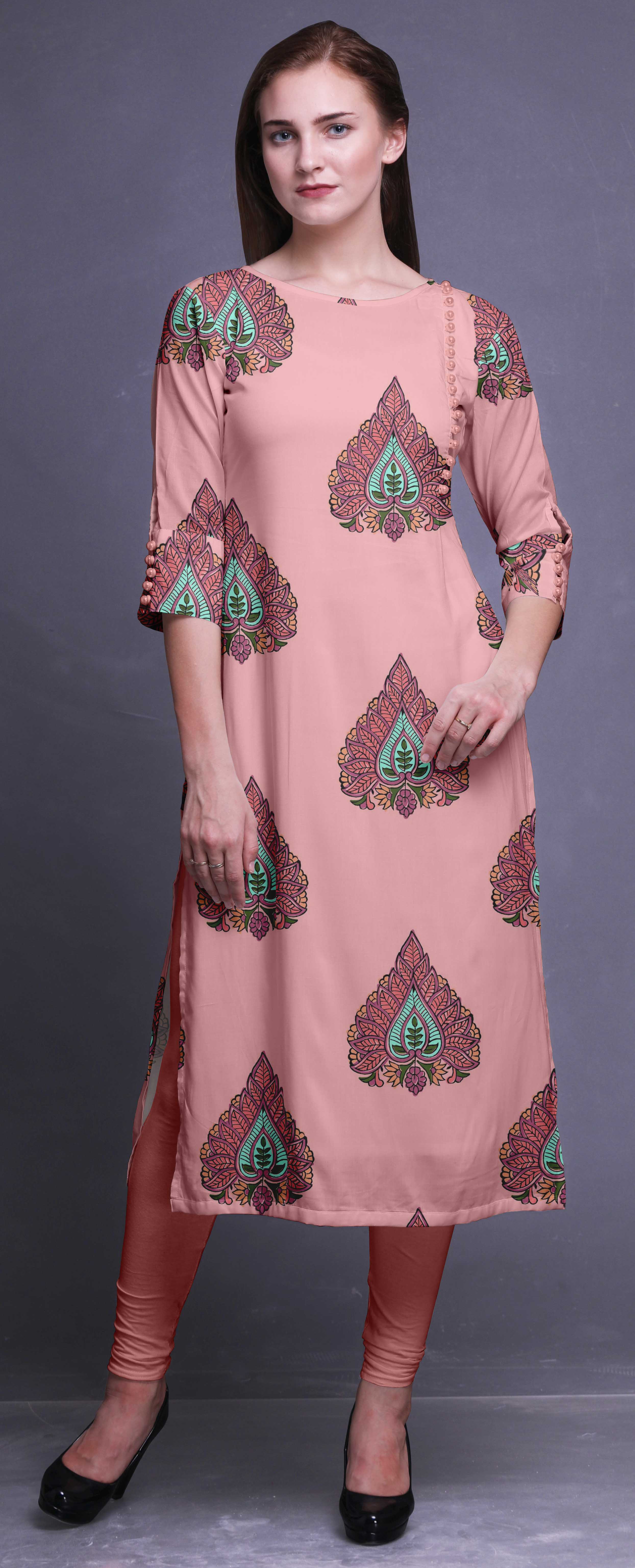 high low straight kurti
