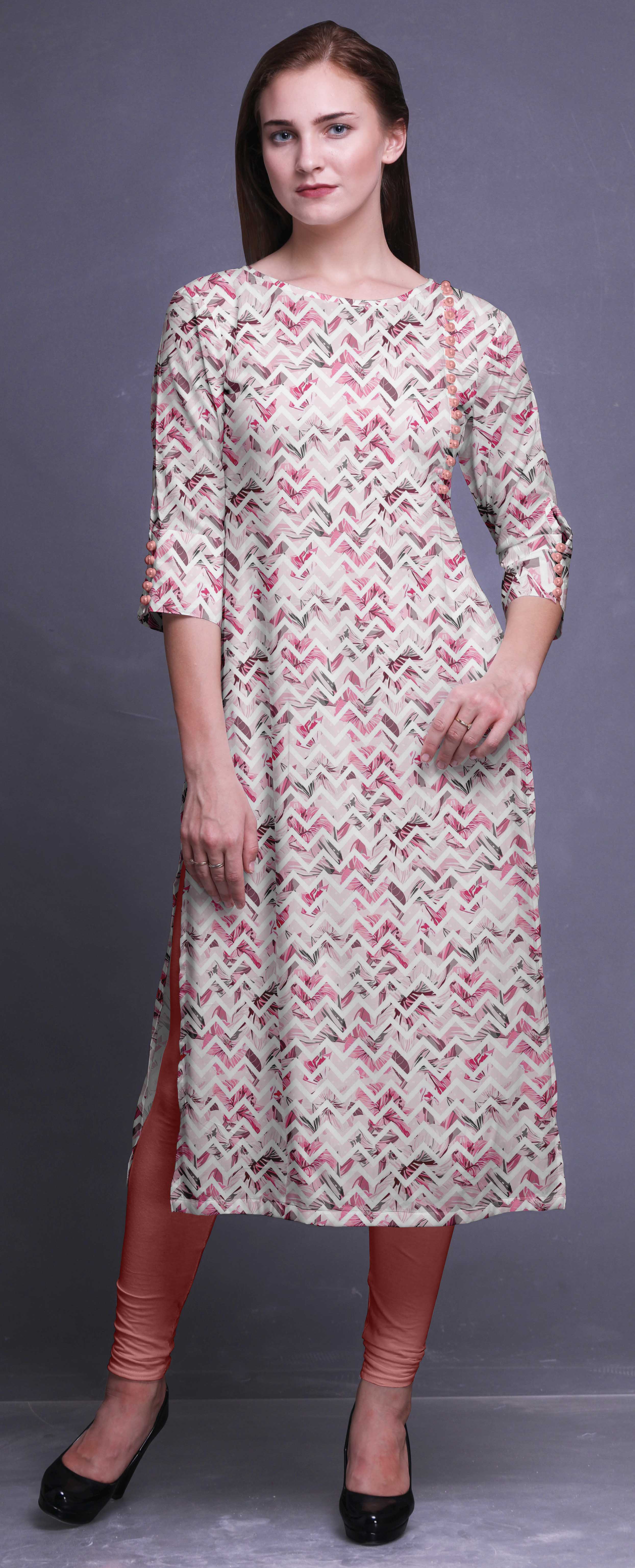high low straight kurti