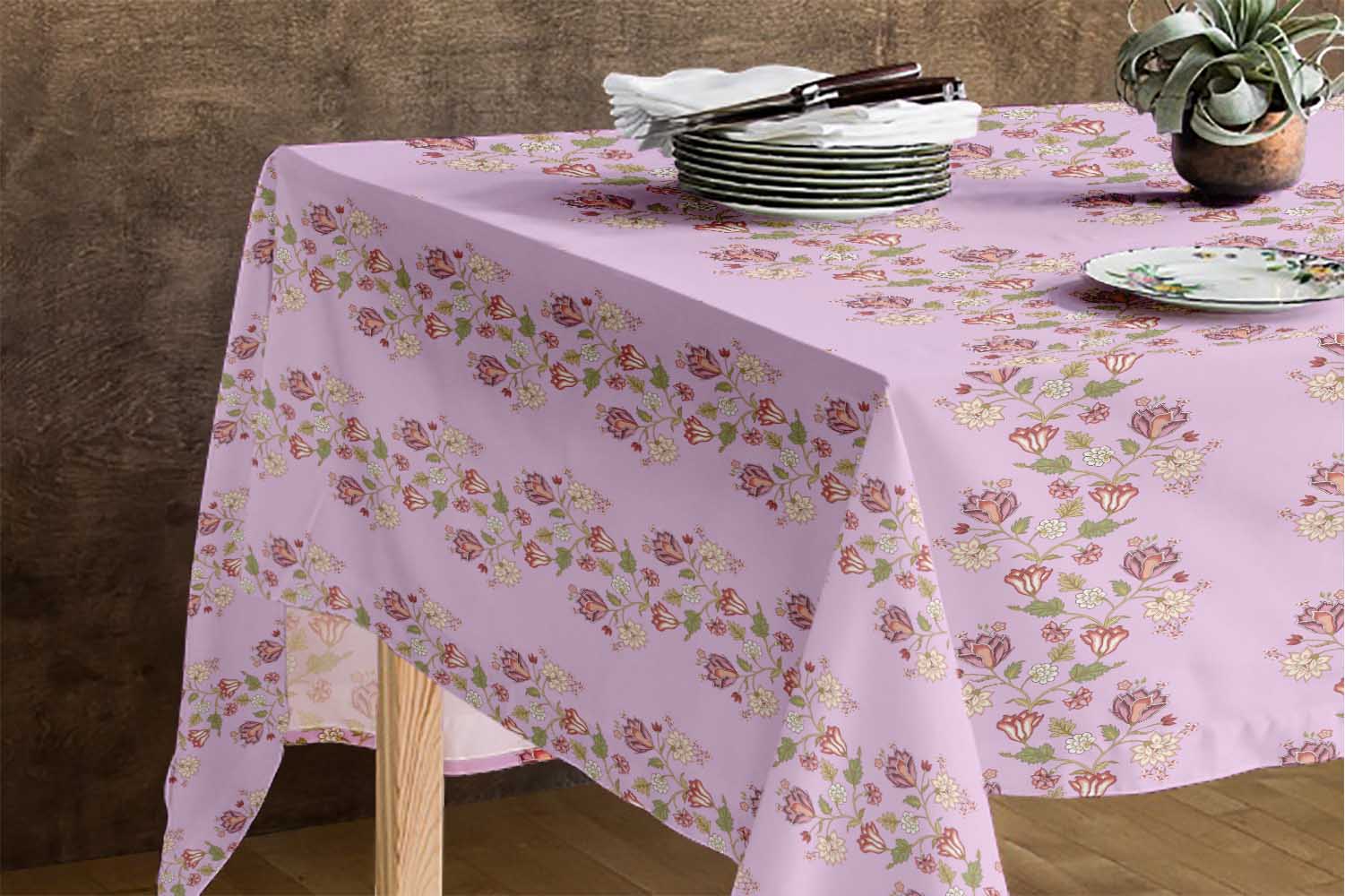 S4Sassy Leaves & Magnolia Dining Table Cover Table Linens ...
