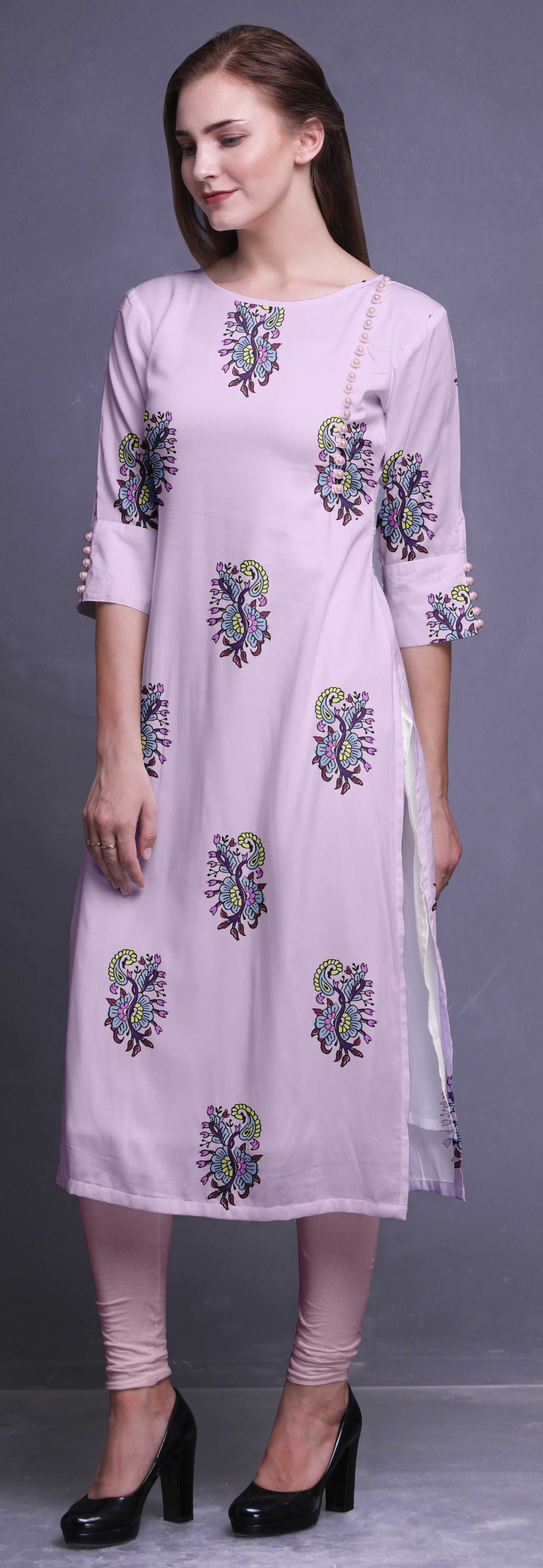 high low straight kurti
