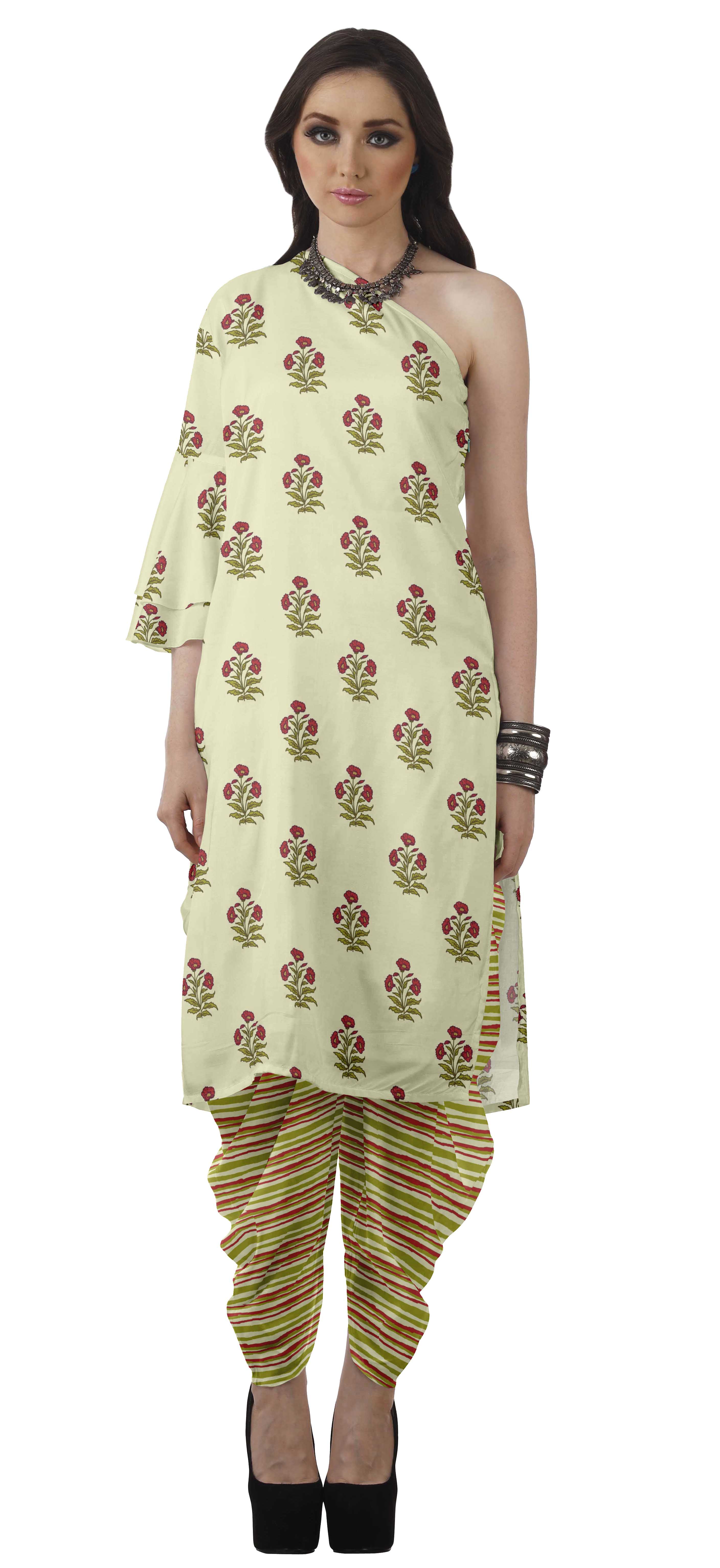 single sleeve kurti