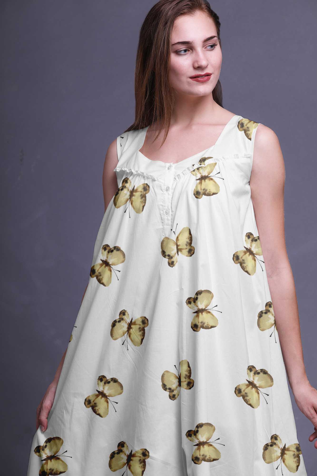 womens night gown cotton
