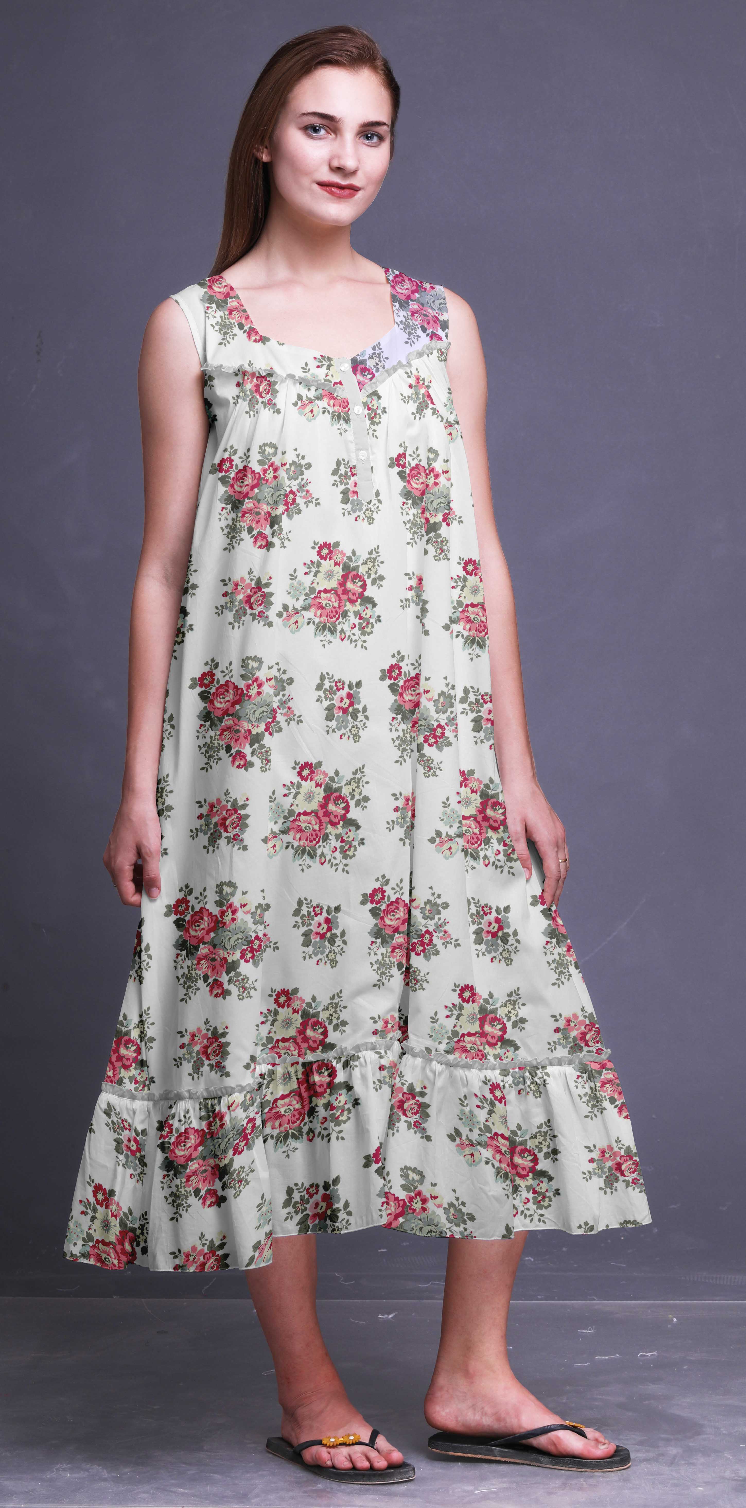 mid calf length night dress