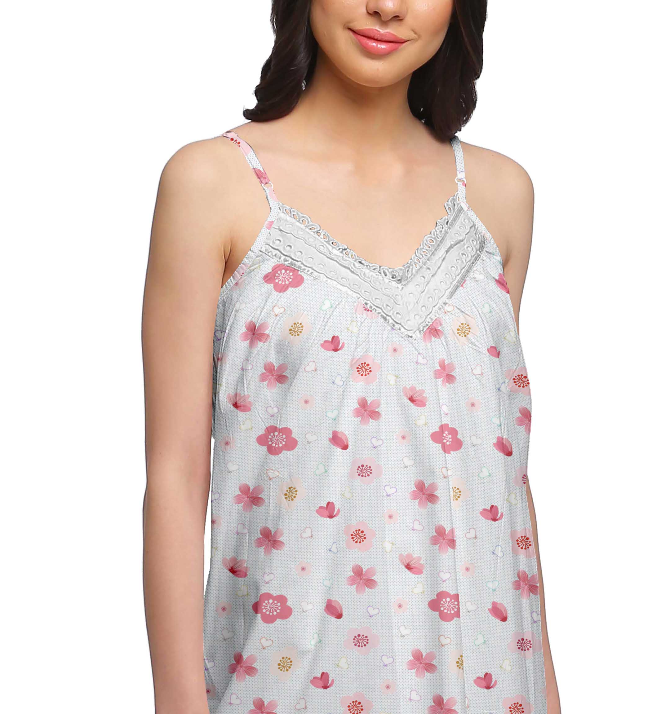 cotton spaghetti strap nightgown