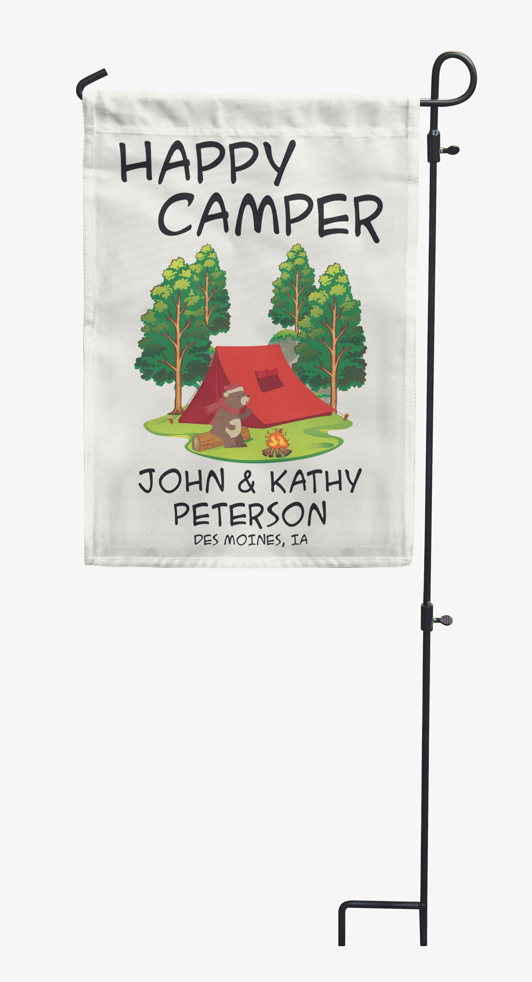 Printtoo Camping Flags For Campers Personalized Double Sided Flag-CR-PRCM32B