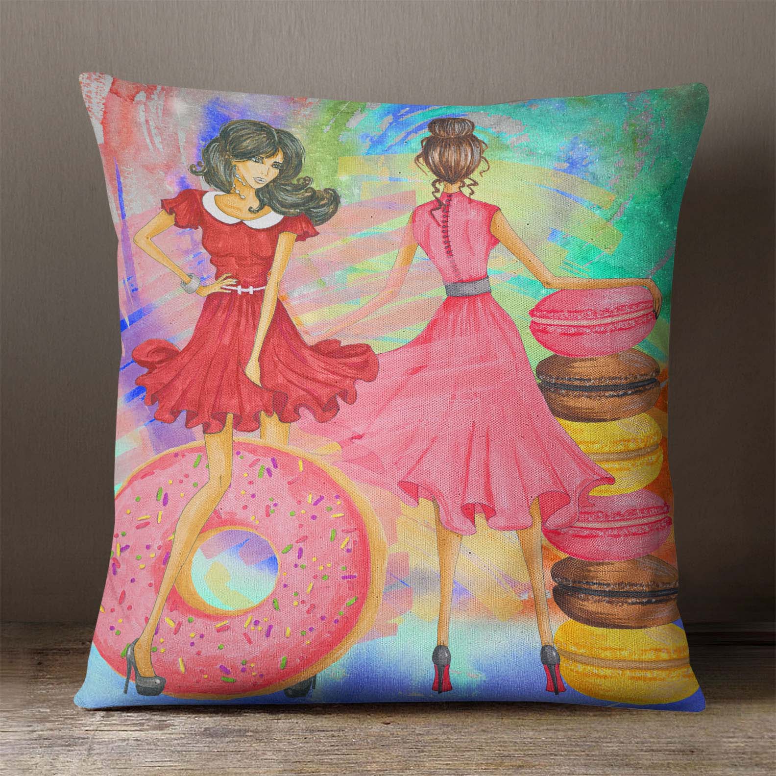 Decorative Throw Square Pillow Case Sofa Cushion Cover 1Pcs DGPLD737A