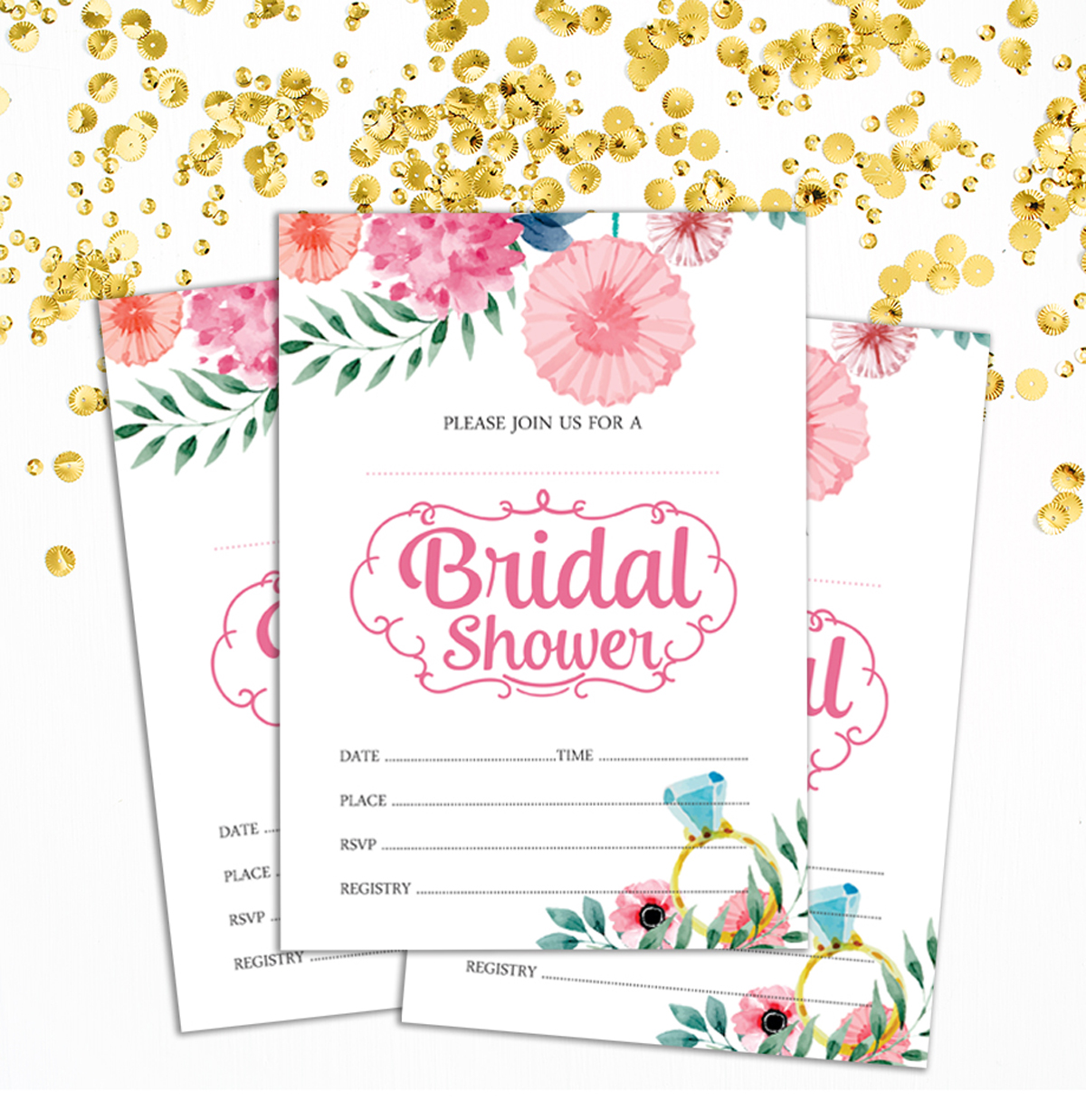 How to write a bridal shower invitation picture