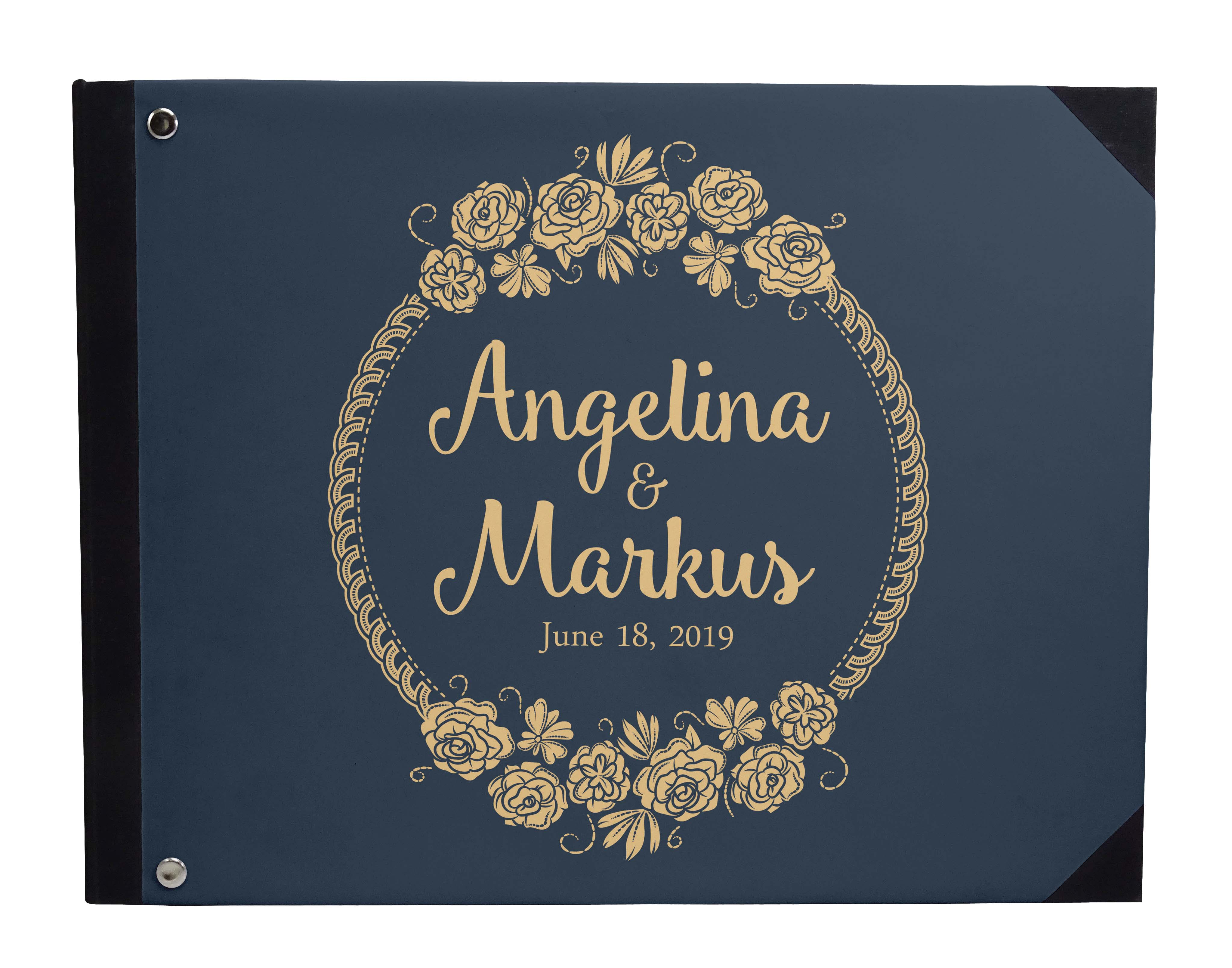 Printed Hardbound Cover Guestbook For Wedding Guest  Book Registry-DSPGB-96A 