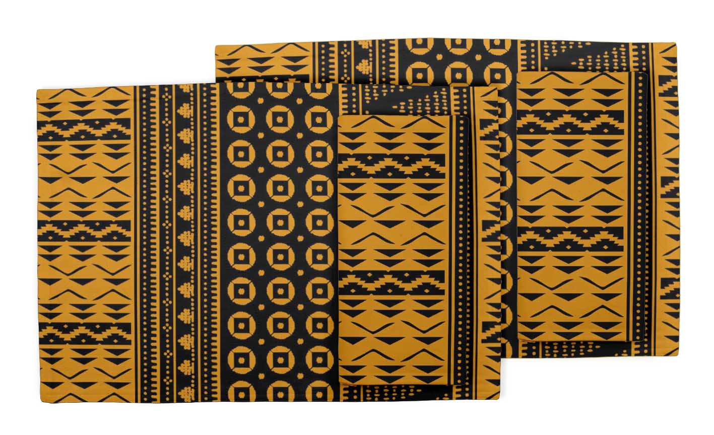 Details about   S4Sassy Square Geometric Everyday Placemats With Napkins Table Decor-GMD-514K 